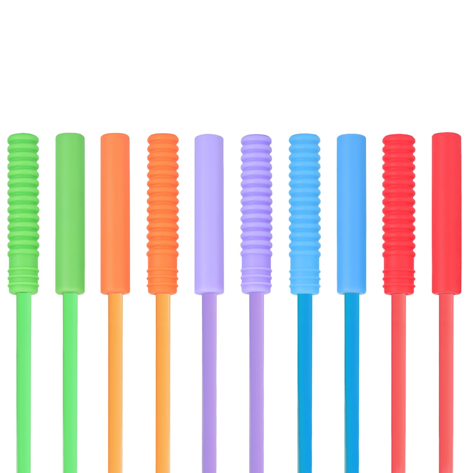 10 Pezzi di Cappucci Masticabili Sensoriali per Matite, Cappucci Masticabili per Penne Chew Buddy per Bambini con Autismo Sensoriale e ADHD