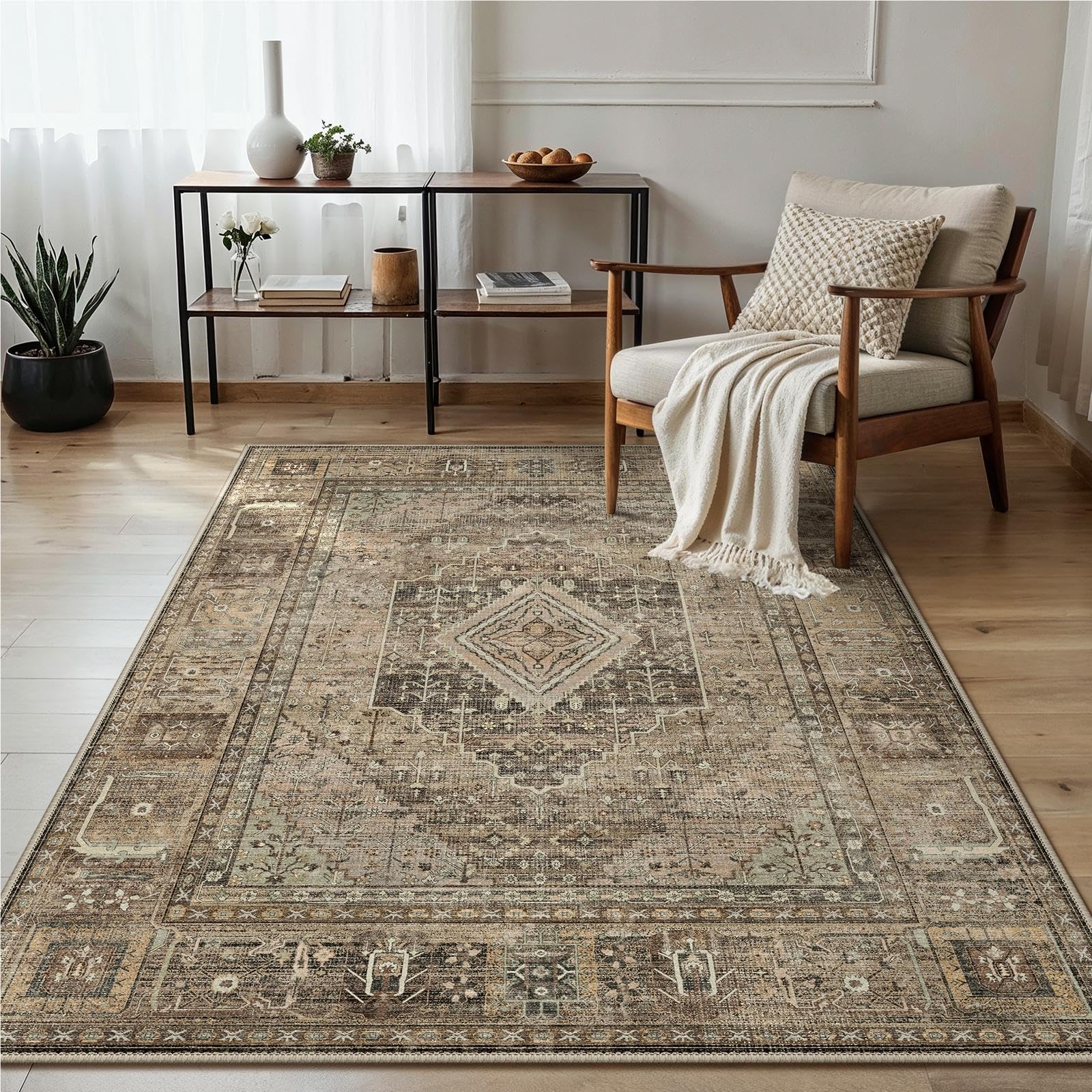 Genimo Tappeto Boho Vintage Pelo Corto 120x170cm