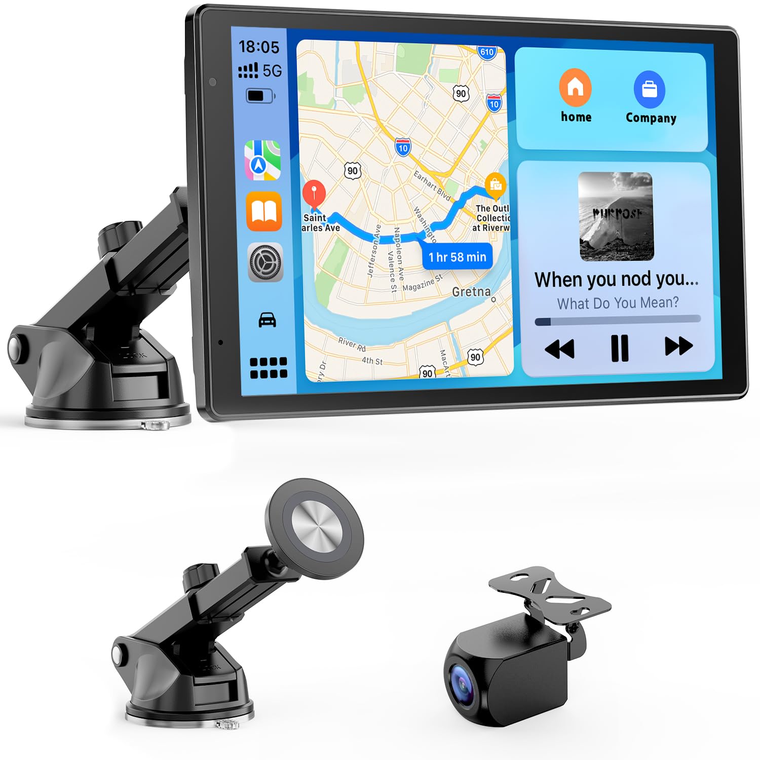 Avylet 8'' CarPlay & Android Auto con Fotocamera Posteriore