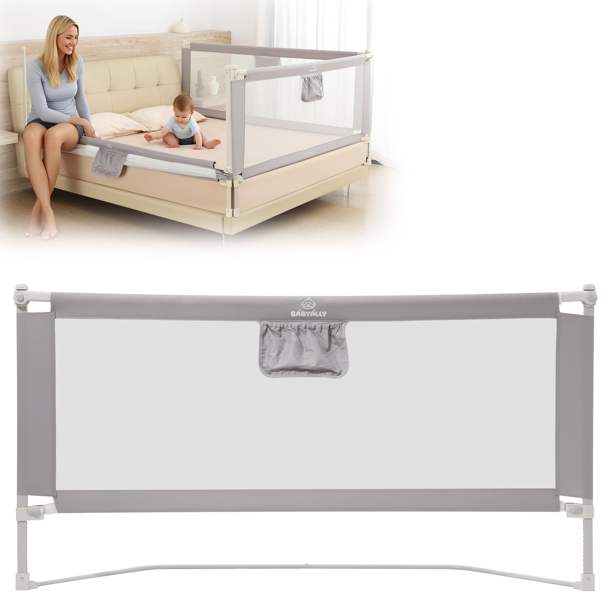 Sponda Letto Bambini 140 cm - Barriera Protettiva Universale | Babyally ...