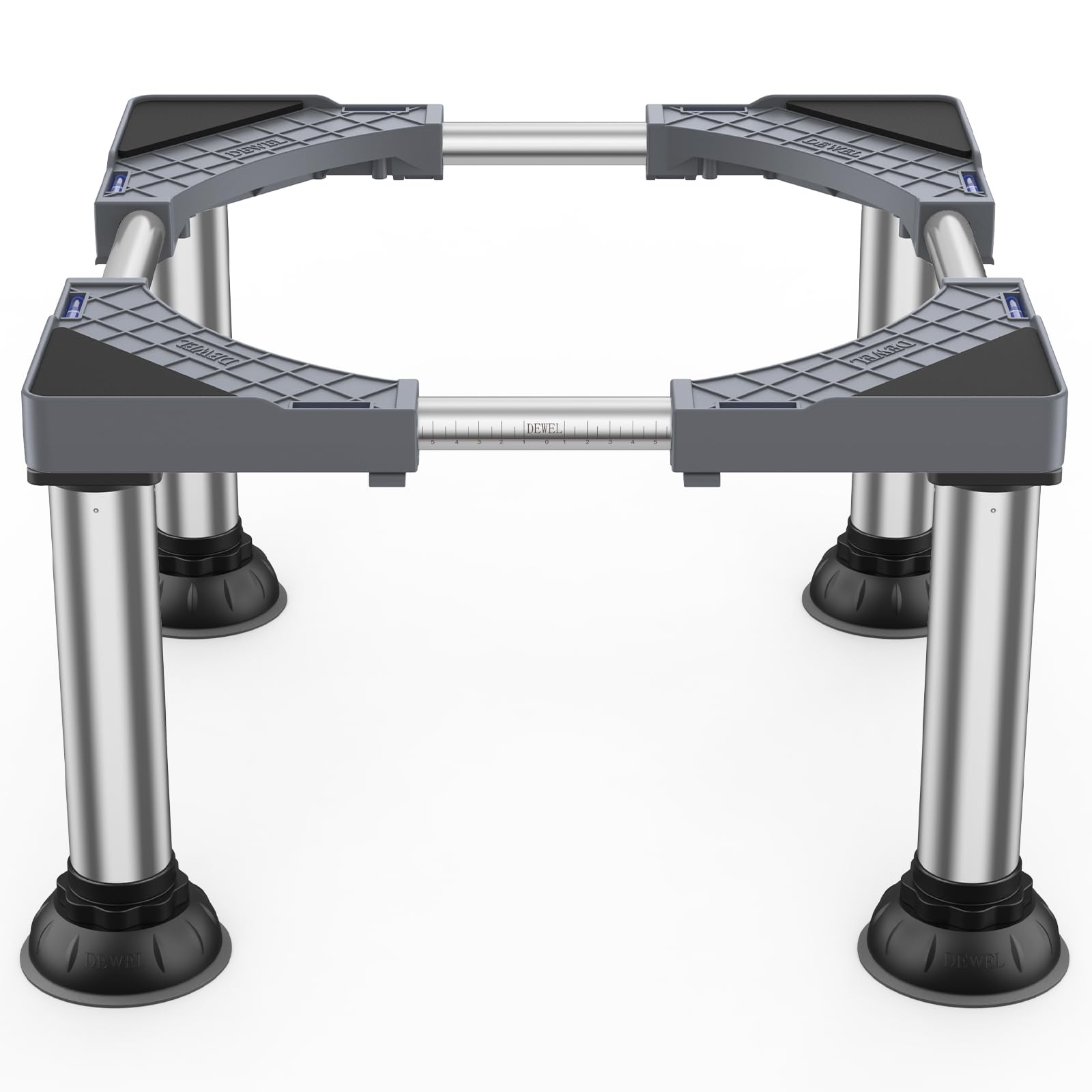 DEWEL Base Frigorifero Regolabile 30-33cm, Grigio