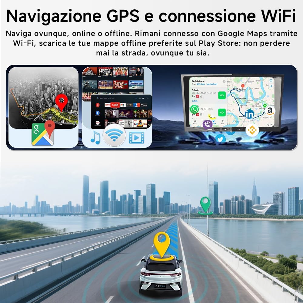 Autoradio Android 14 4+64GB per Opel Corsa D Astra Zafira - immagine 5
