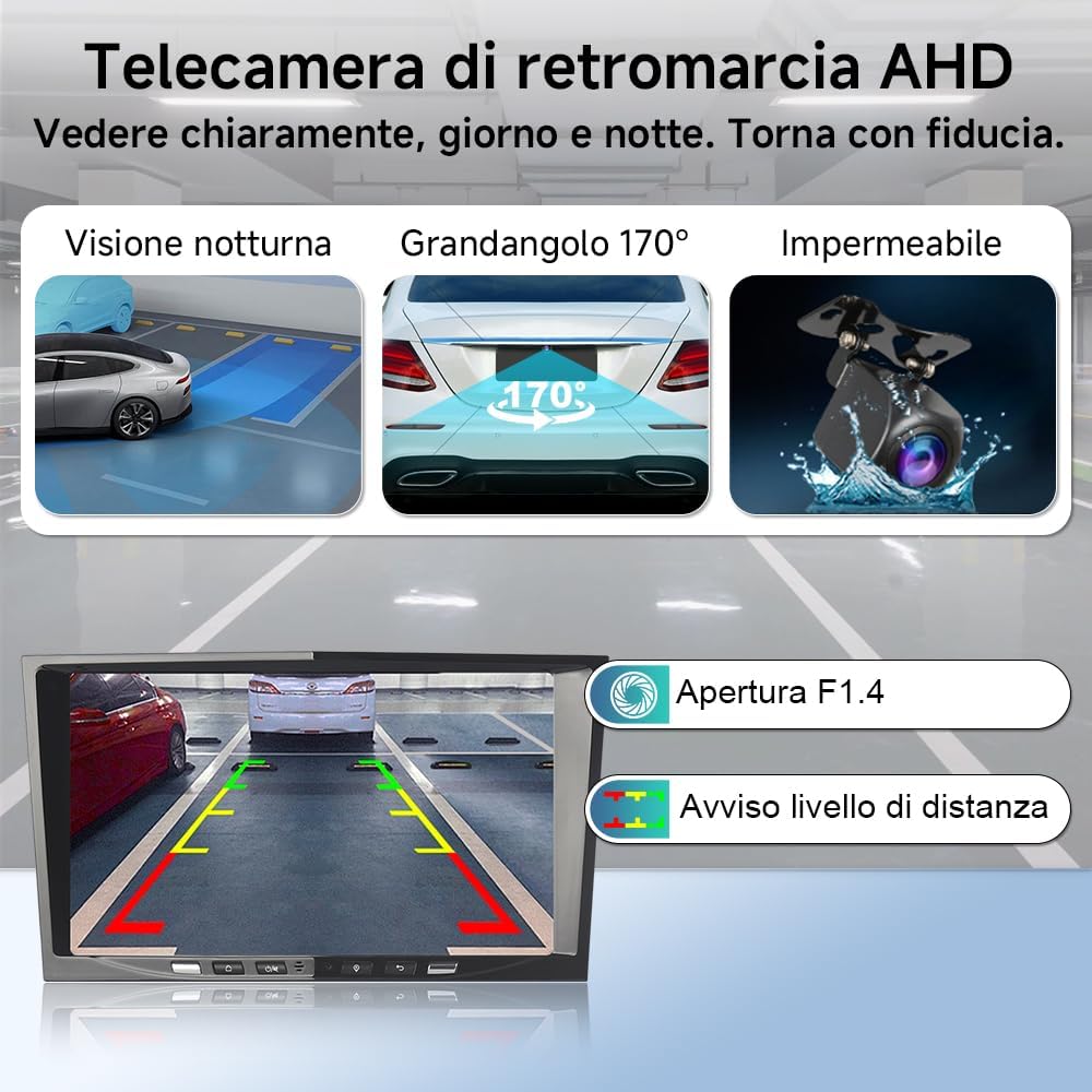 Autoradio Android 14 4+64GB per Opel Corsa D Astra Zafira - immagine 7