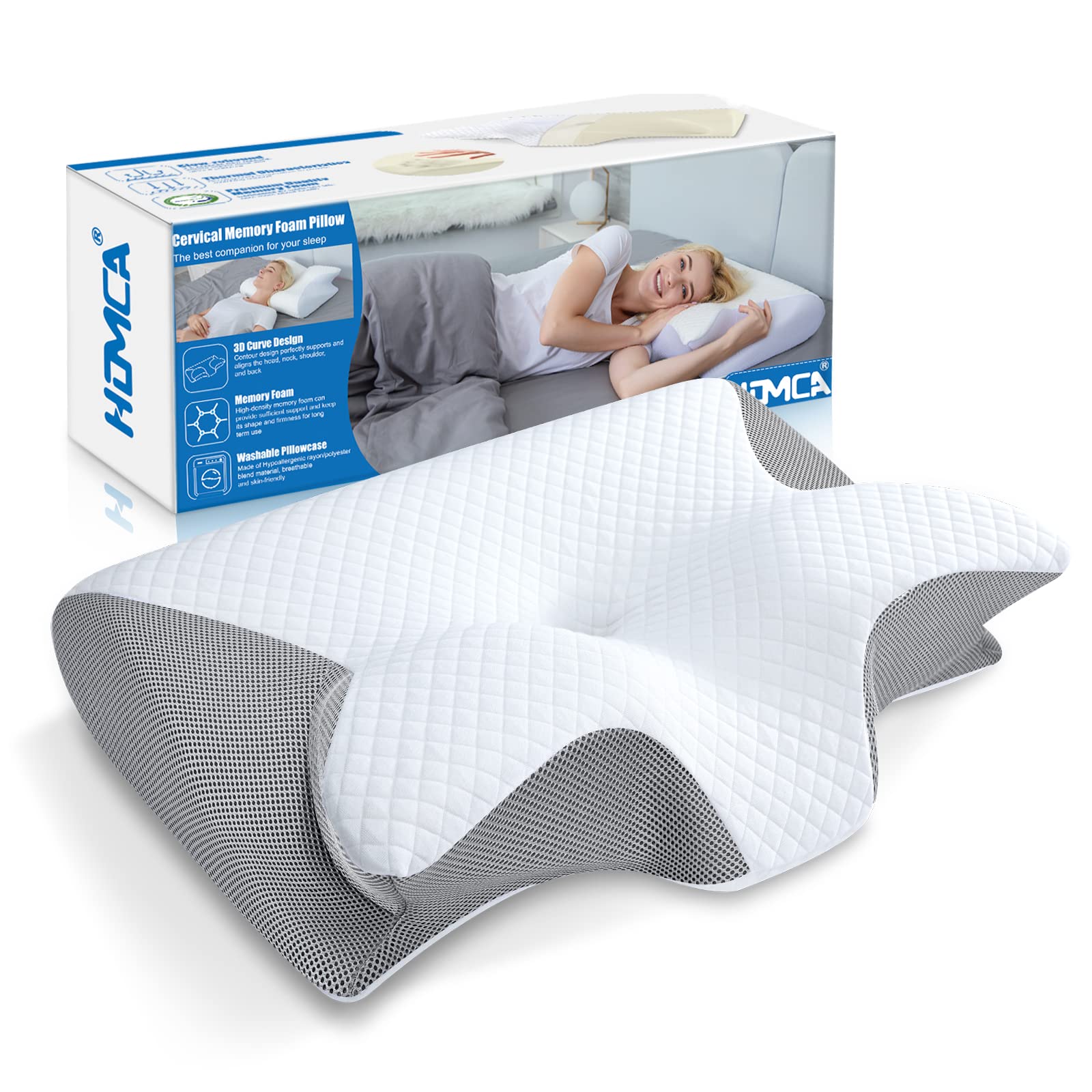 Homca Cuscino Ortopedico Ergonomico in Memory Foam