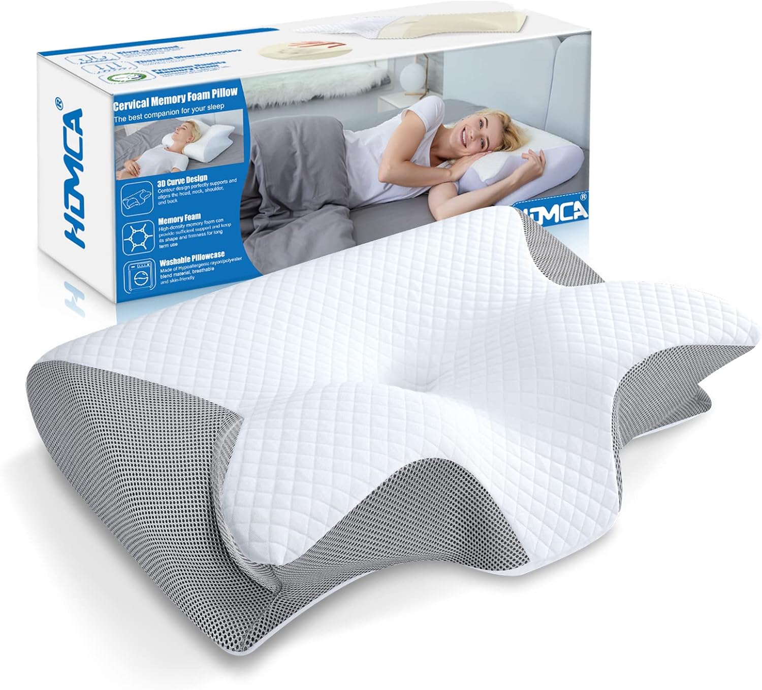 Homca Cuscino Ortopedico Ergonomico in Memory Foam - immagine 1