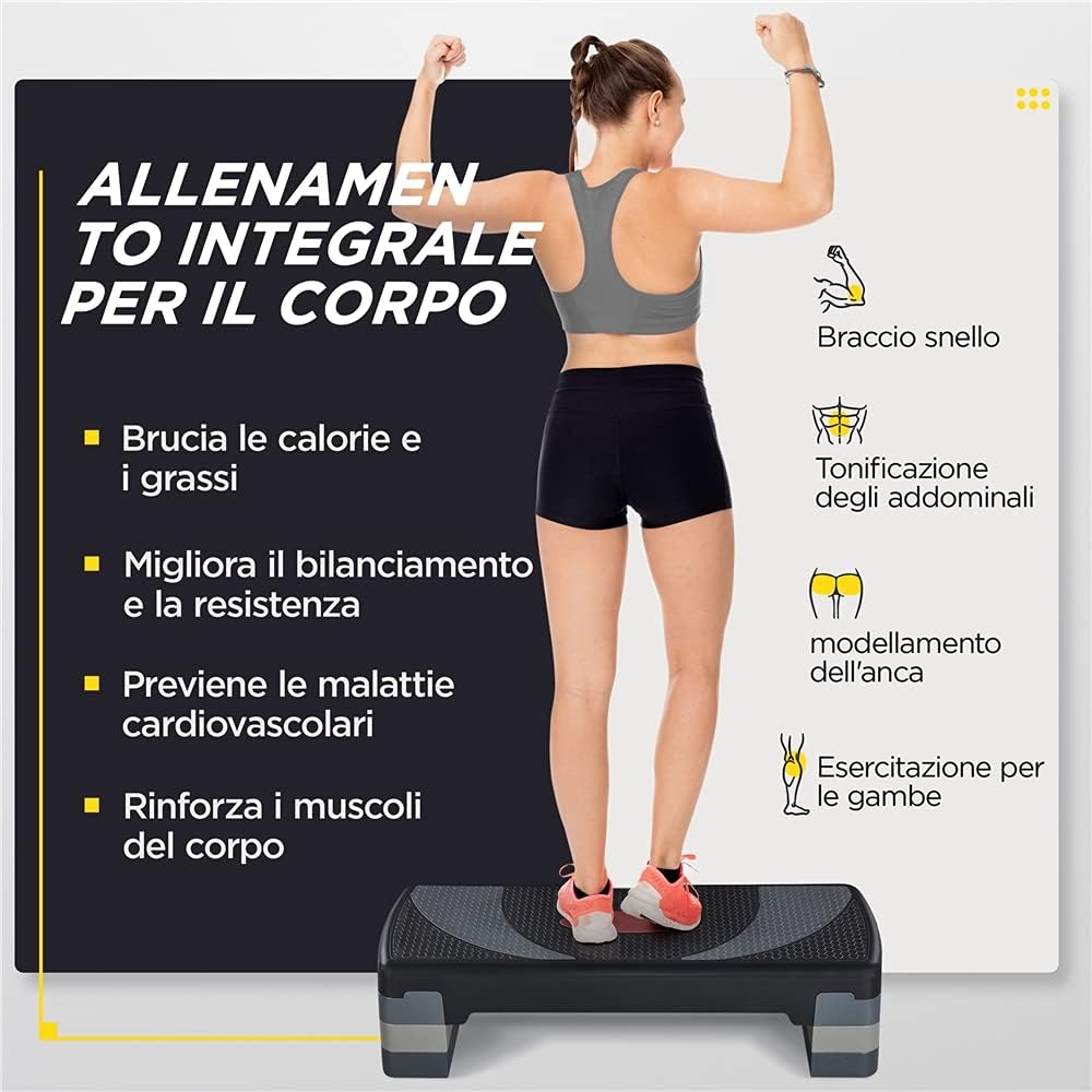 Yaheetech Step da Aerobica Regolabile 3 Altezze - immagine 4