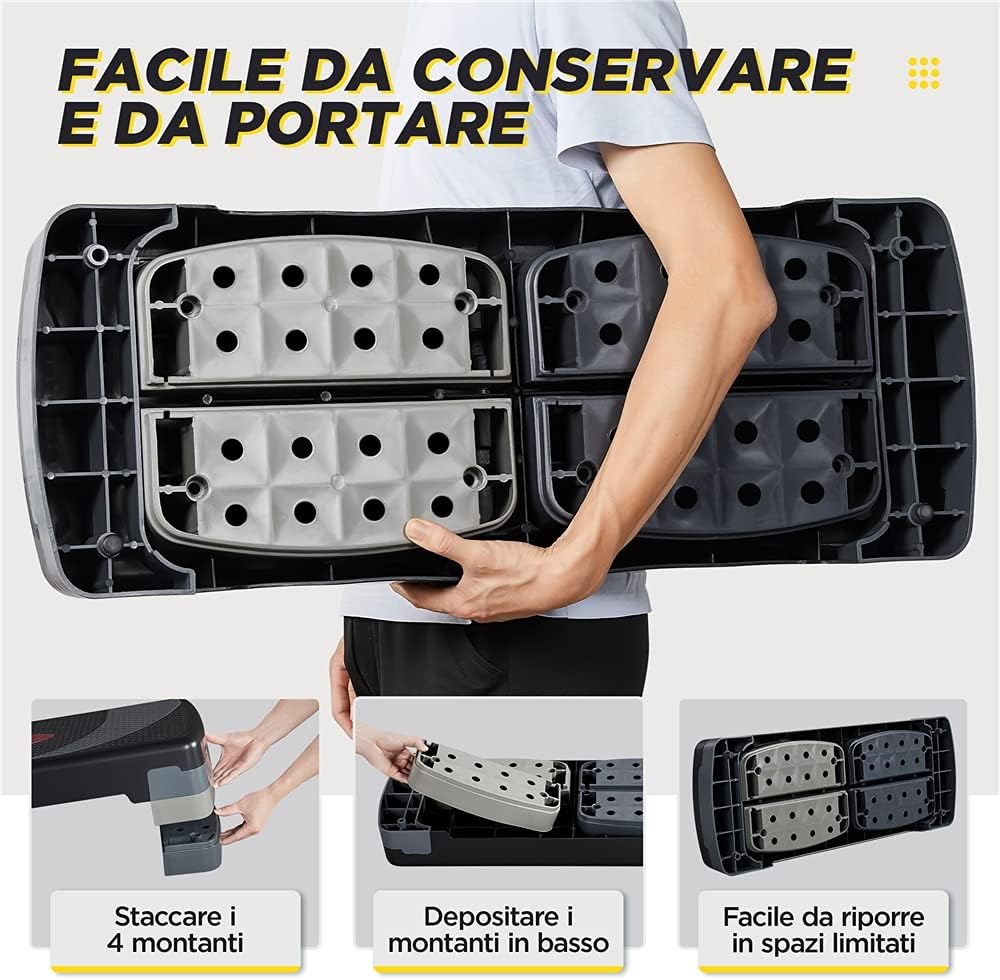 Yaheetech Step da Aerobica Regolabile 3 Altezze - immagine 6