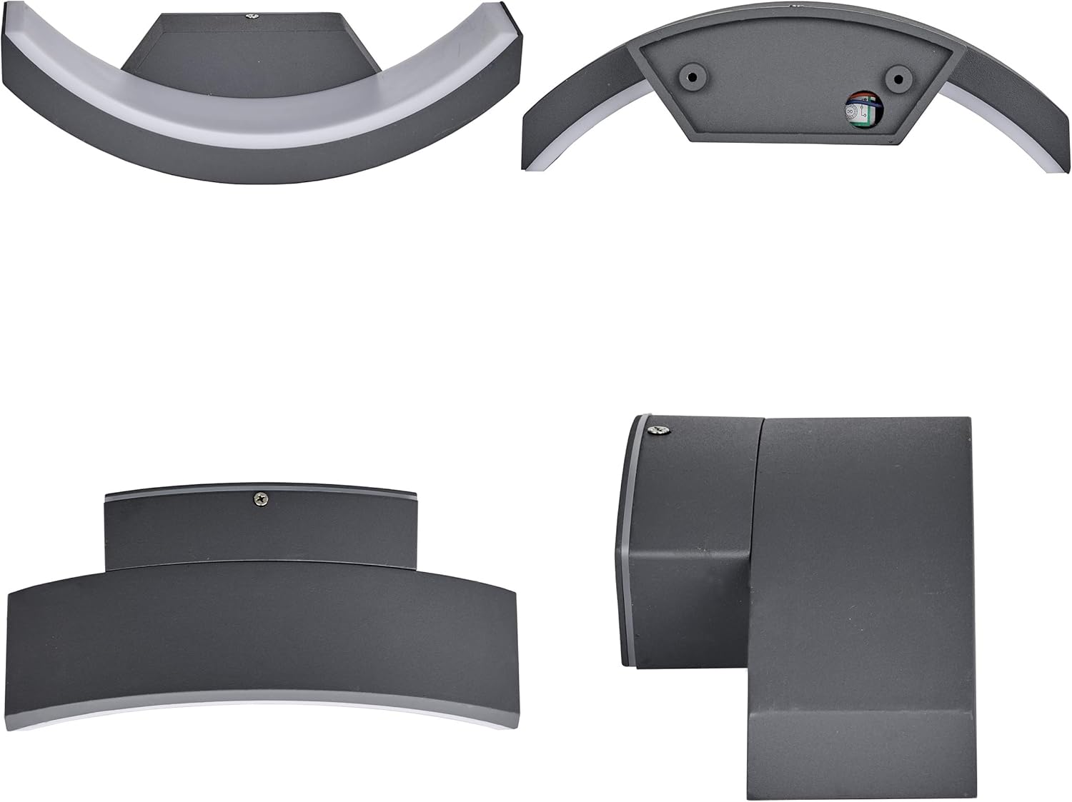 Spot da Parete a LED 24W per Esterni, Grigio - immagine 5