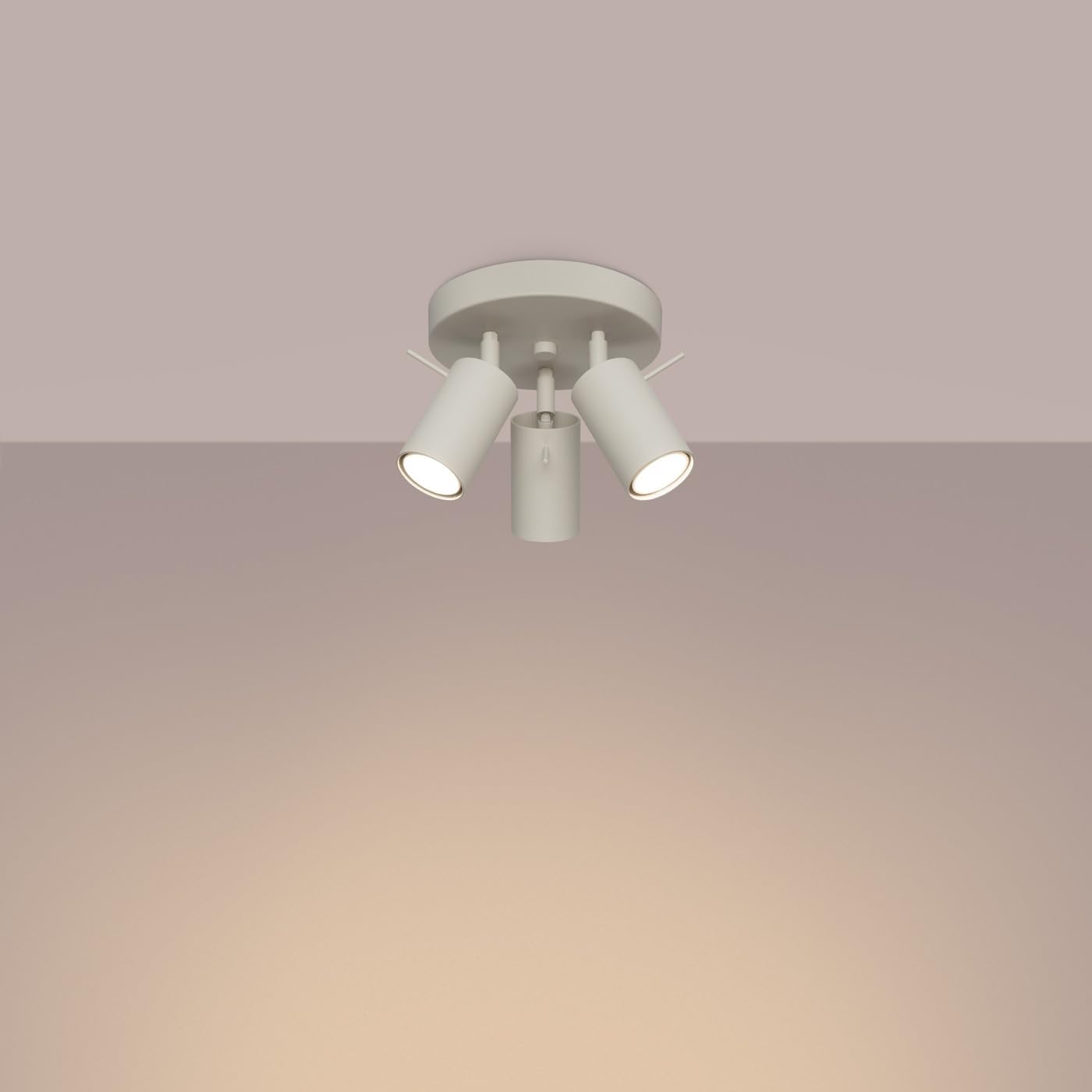 Sollux Lighting Lampada da Soffitto Orientabile Beige - immagine 4