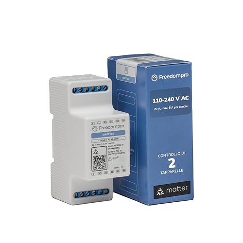 Freedompro Interruttore Smart WiFi 2 Tapparelle