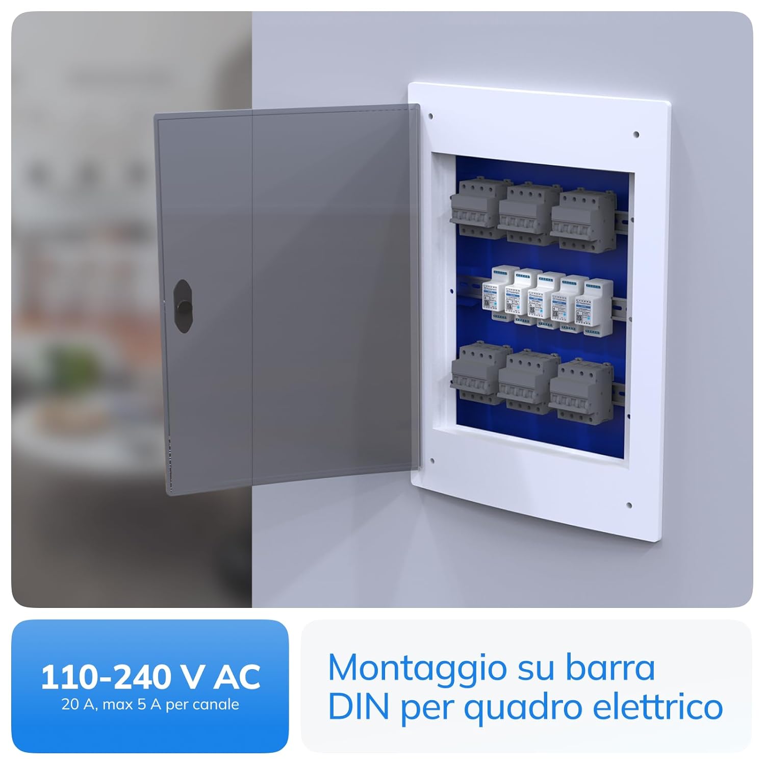 Freedompro Interruttore Smart WiFi 2 Tapparelle - immagine 3