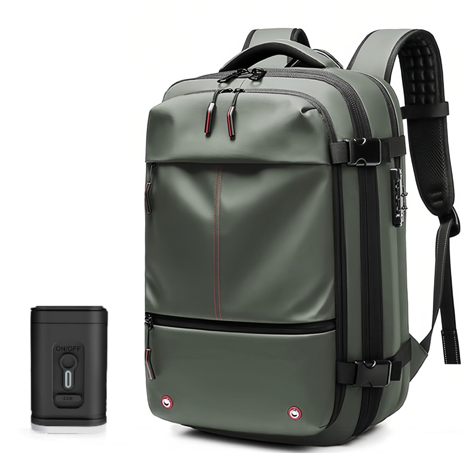 Zaino Sottovuoto Impermeabile Espandibile 60L, Verde