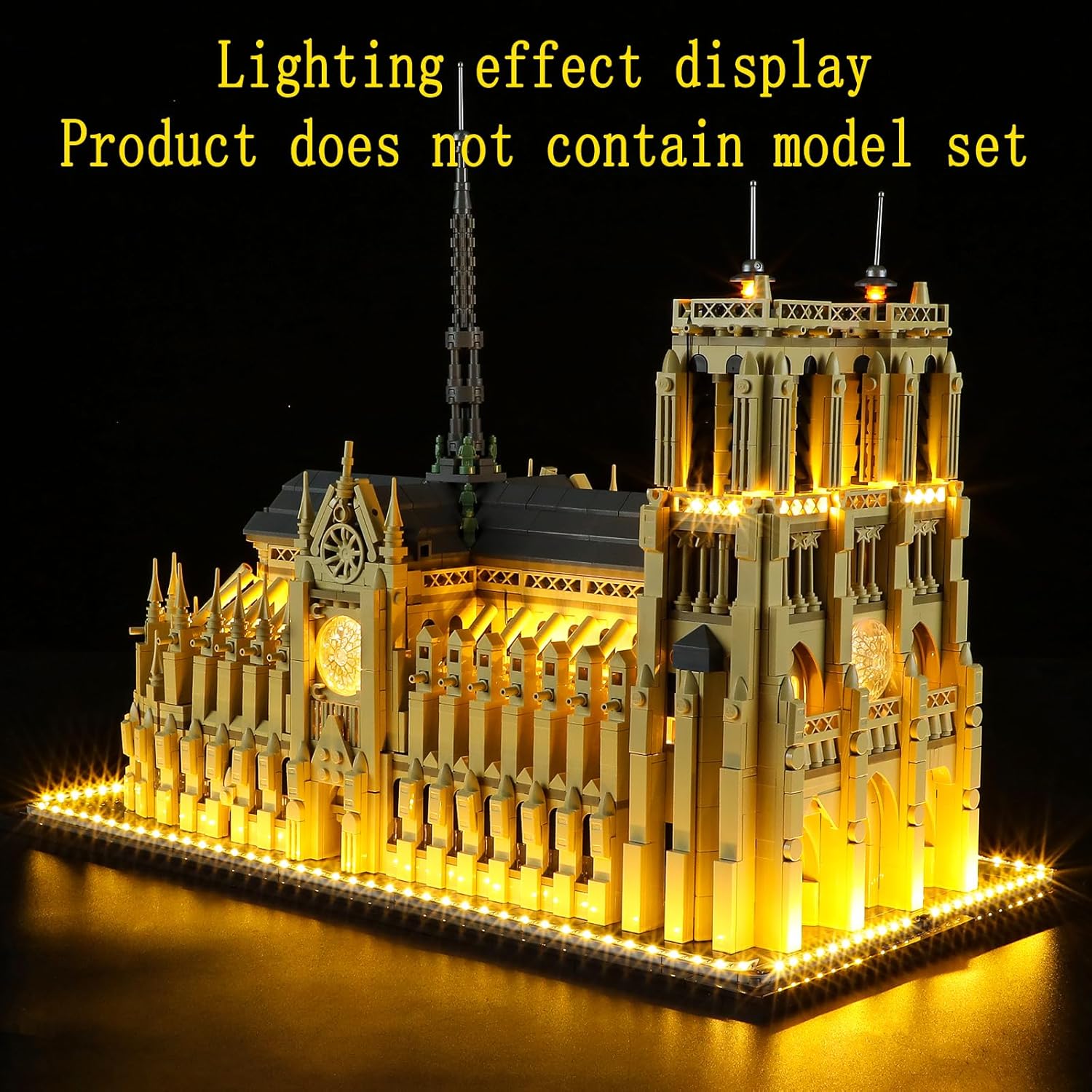 GEAMENT Luci LED per LEGO Architecture Notre Dame 21061 - immagine 5