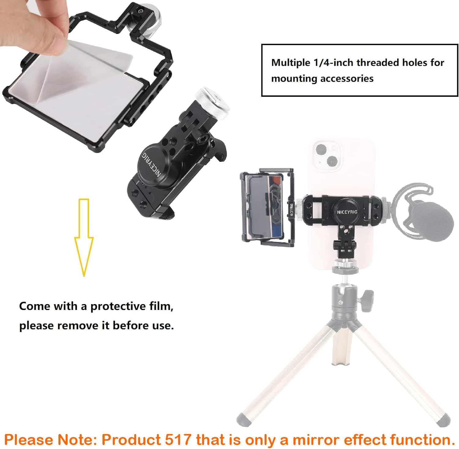 Niceyrig Kit Specchio Vlog Selfie per Smartphone - immagine 4