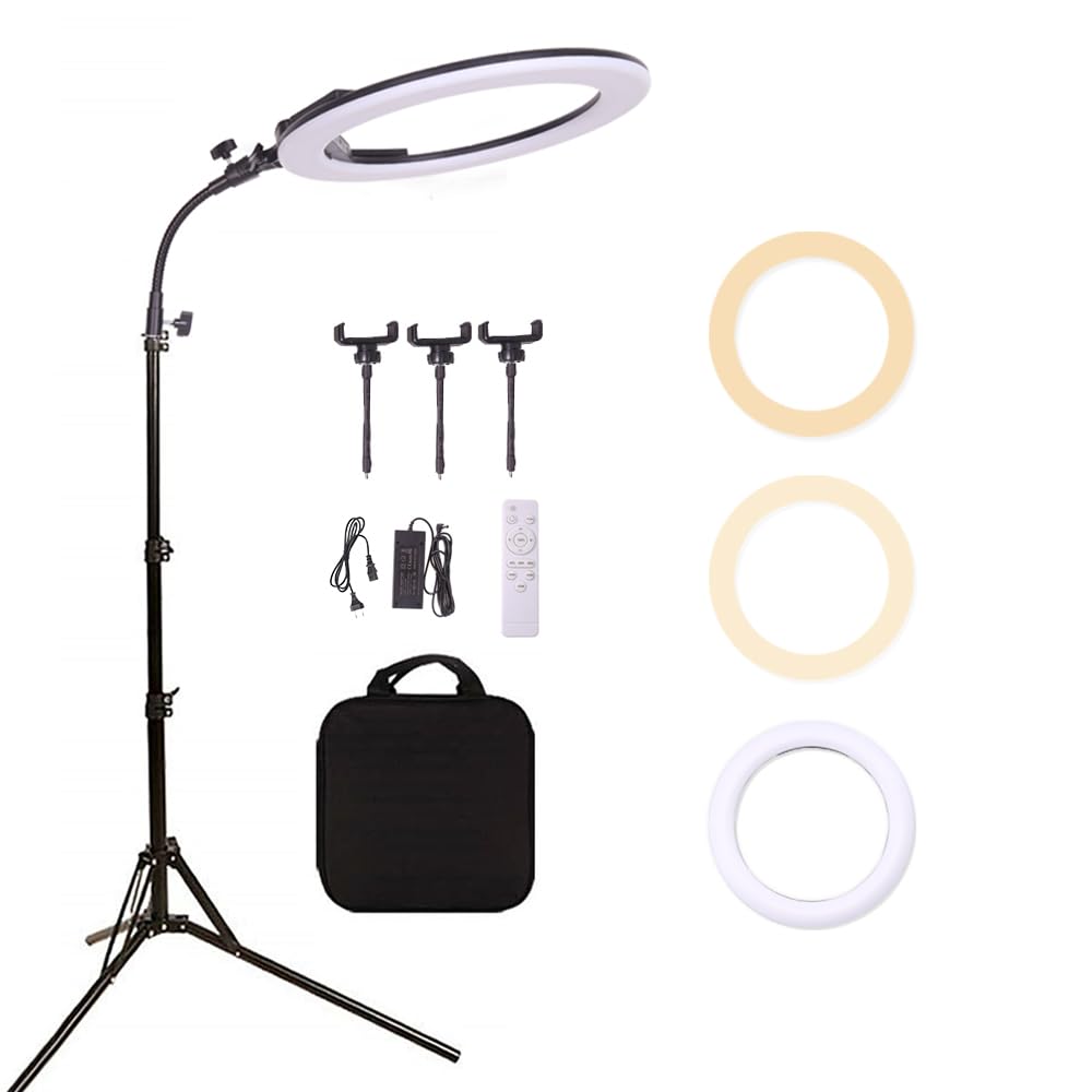 Anello Luminoso LED 18 Pollici 38W Bicolore Dimmerabile