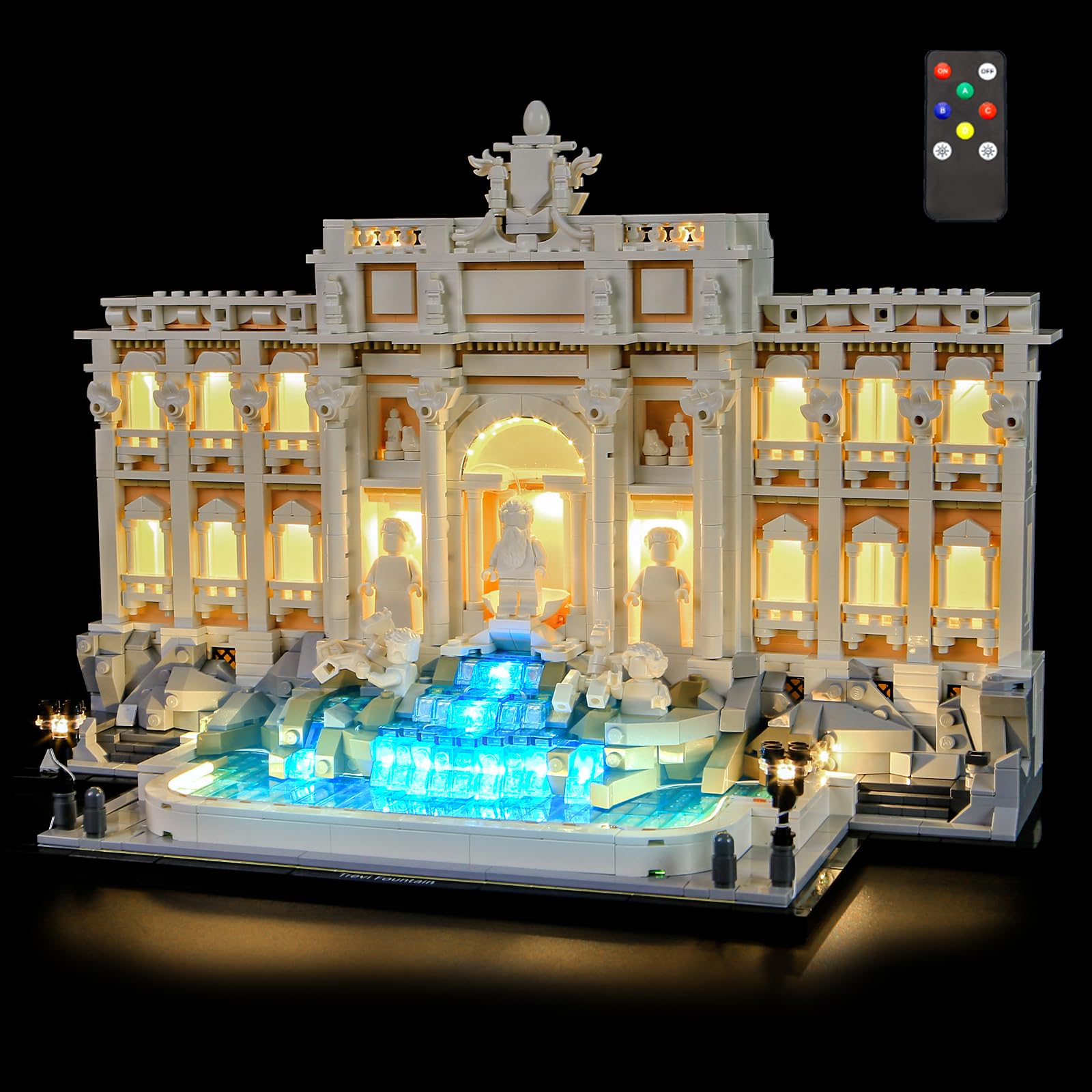 LIGHTAILING Lumières pour Lego-21062 Fontana di Trevi - Kit d'Éclairage LED Compatible avec le Modèle Lego：Versione con Telecomando - Modèle Non Inclus
