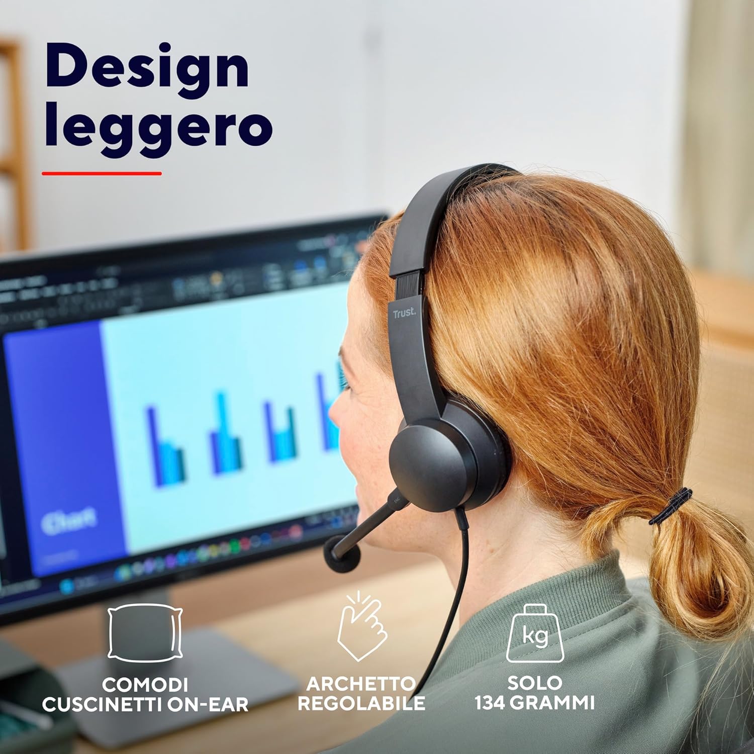 Trust Roha II USB Cuffie con Microfono ENC - immagine 4