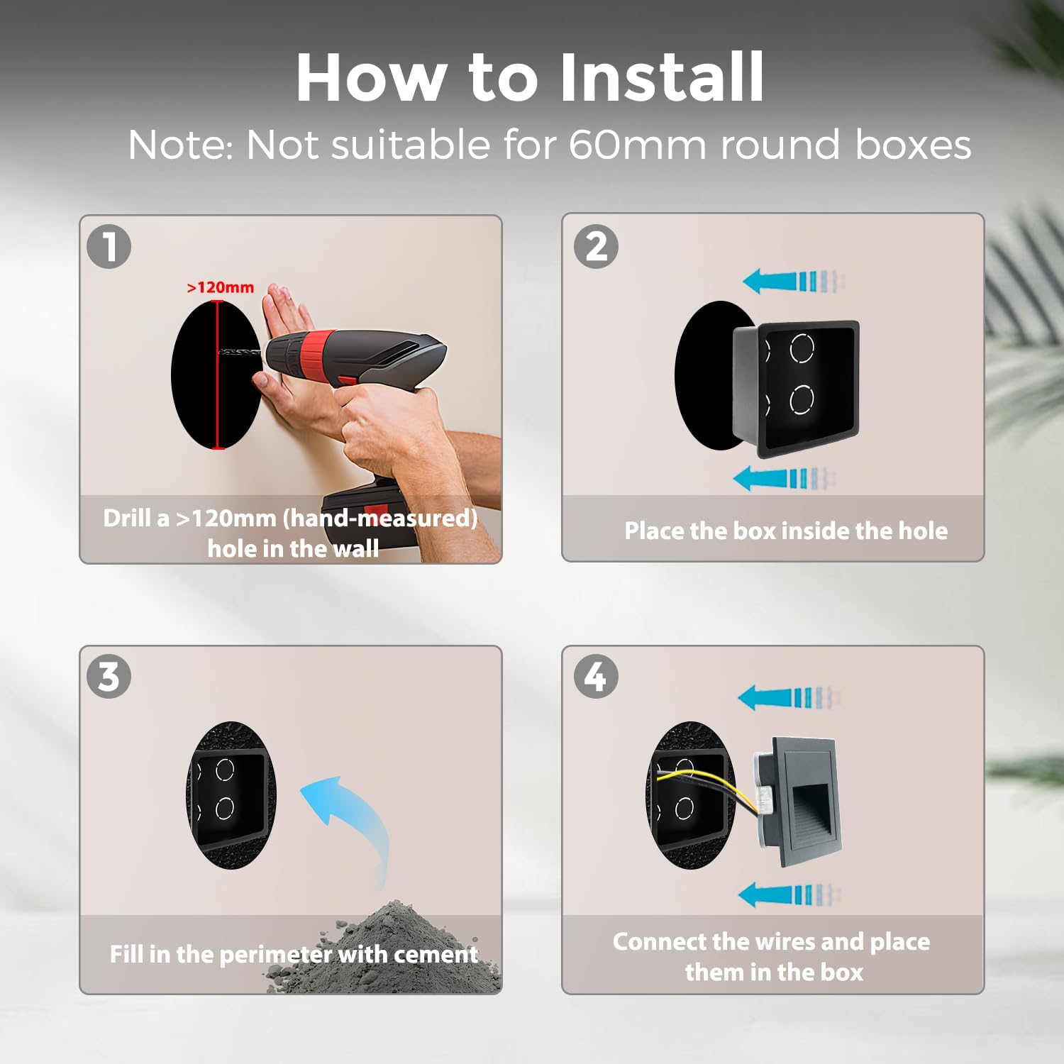 Arotelicht 8Pcs Applique LED da Incasso per Scale Grigio - immagine 3