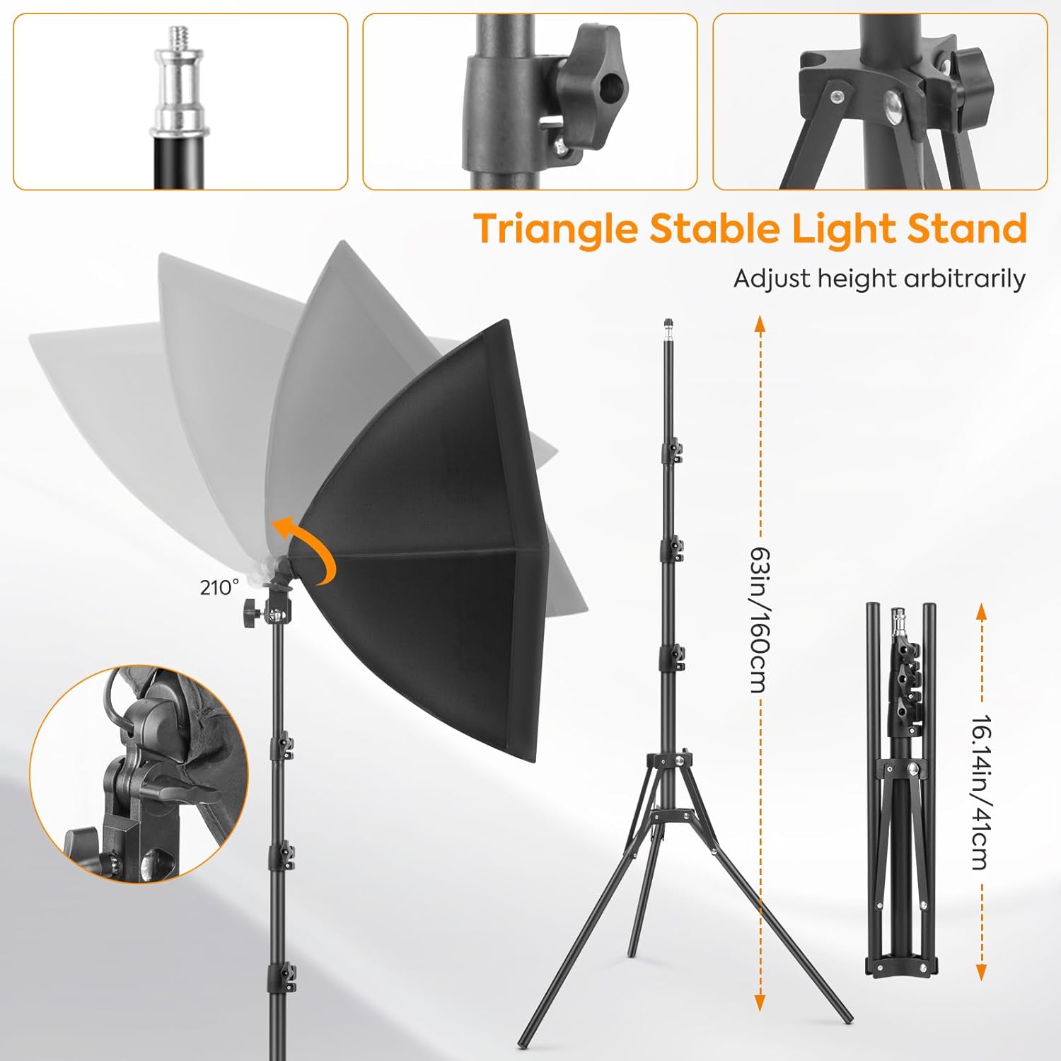 Foccalli Kit Softbox 85W Dimmerabile, 2 Pezzi - immagine 5