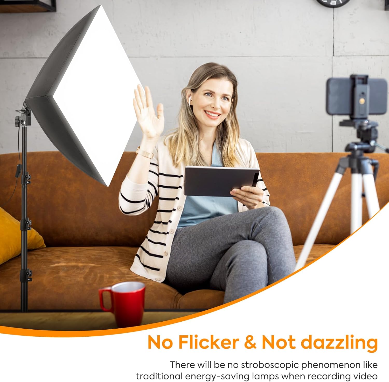 Foccalli Kit Softbox 85W Dimmerabile, 2 Pezzi - immagine 6