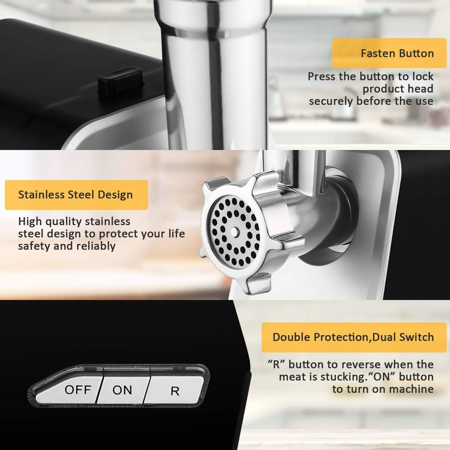 Nictemaw Tritacarne Elettrico 2000W - immagine 4