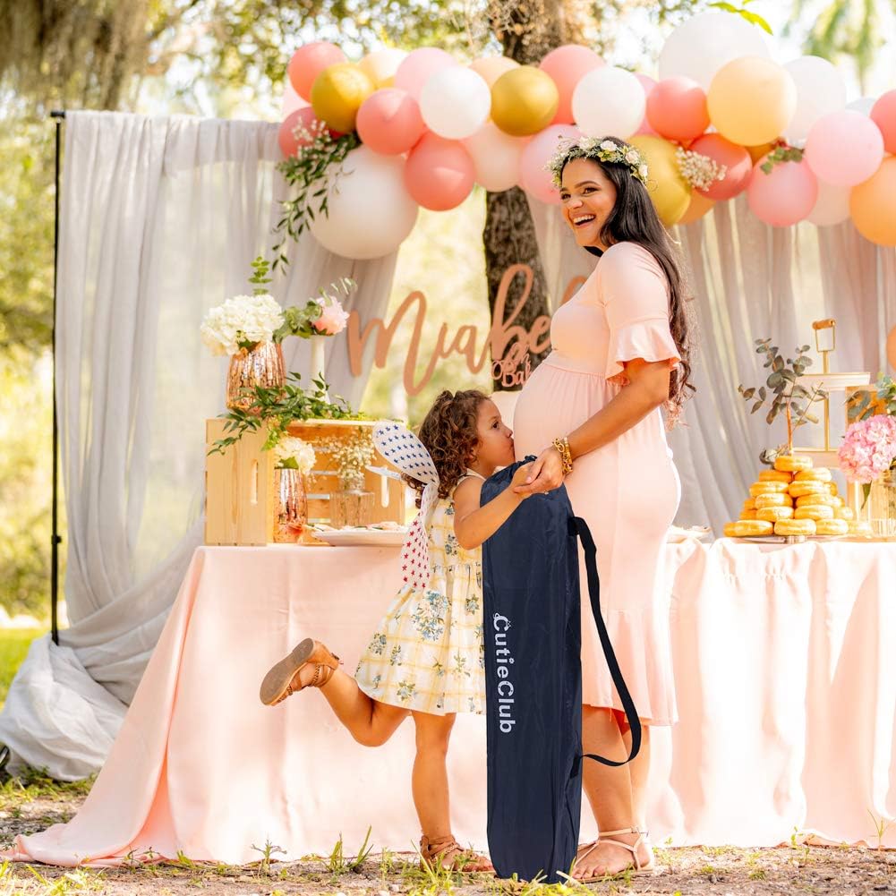 Box per Bambini Pieghevole con Materasso, Grigio - immagine 6