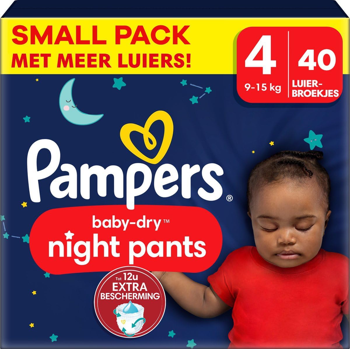 Pampers - Baby Dry Night Pants - Dimensione 4 - Small Pack - 40 pezzi - 9/15 KG - immagine 1