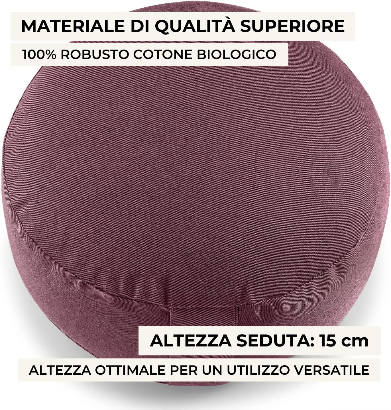 Lotuscrafts Yoga Cushion Round Lotus 15cm - immagine 2