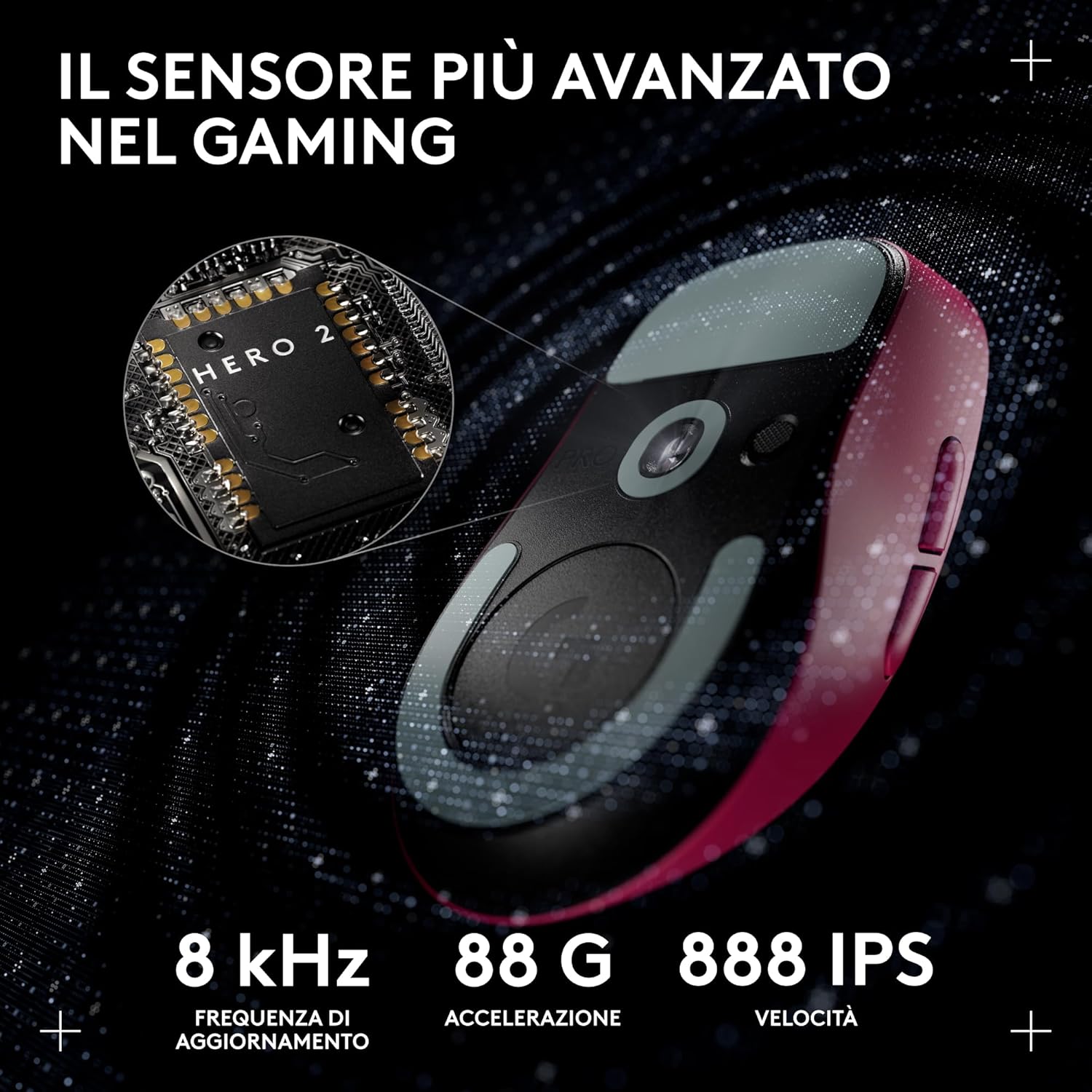 Logitech G PRO X SUPERLIGHT 2 - Mouse Gaming Wireless Rosa - immagine 4