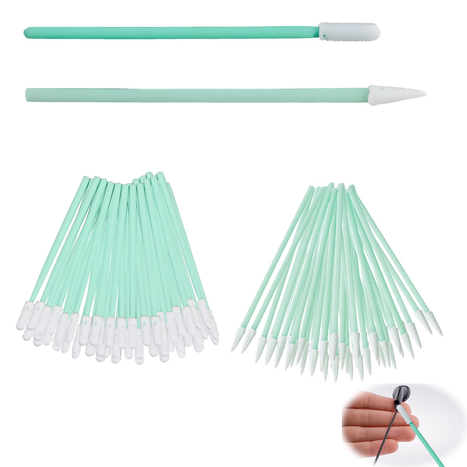 200 Pezzi Bastoncini Di Pulizia Schiuma Multiuso Tamponi Tampone Pulizia Kit Tampone Schiuma per Stampante A getto d'inchiostro Testina di stampa, Fotocamera, Lente Ottica