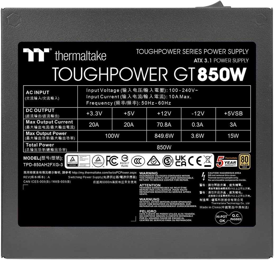 Thermaltake Toughpower GT 850W Modular - immagine 4
