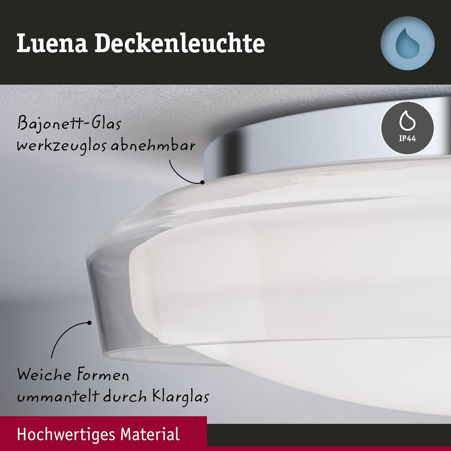 Paulmann 71078 Plafoniera LED Selection Bathroom Luena - immagine 3