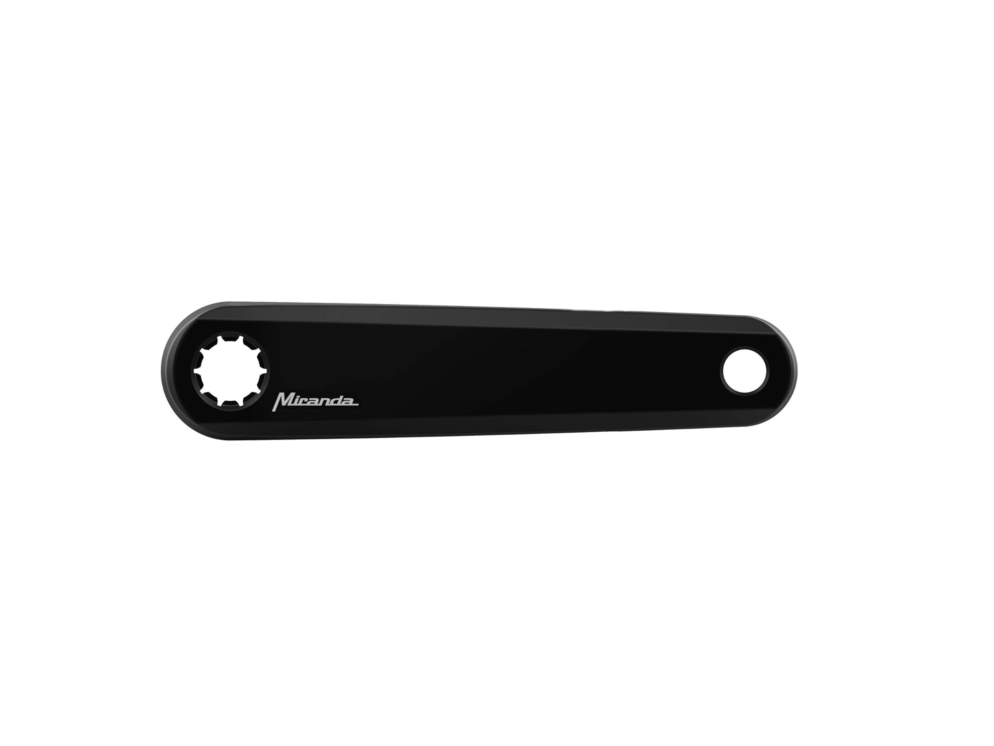 Miranda E Bike Fit Alloy Cranks Delta Style 155mm Black, Pedivelle Unisex, Nero