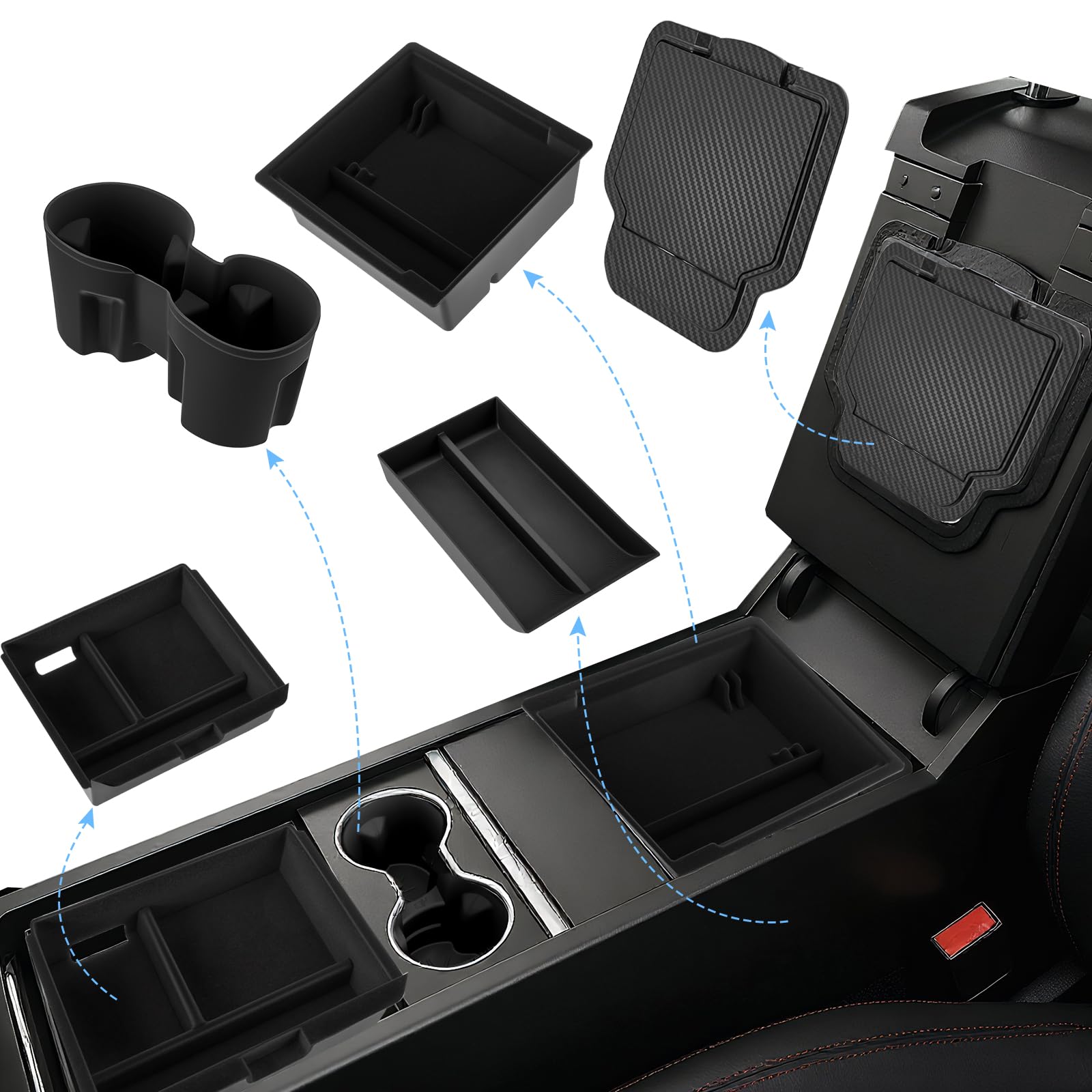Tesla Model Y - Set 5 Organizer Console Centrale