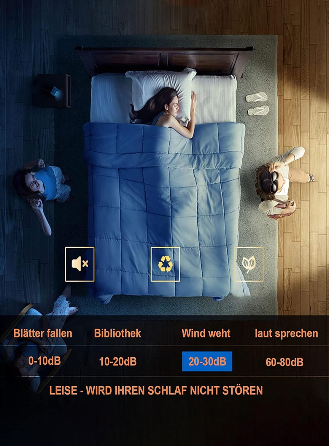 Ventilatore da Soffitto Silenzioso con Luce e Telecomando - immagine 5