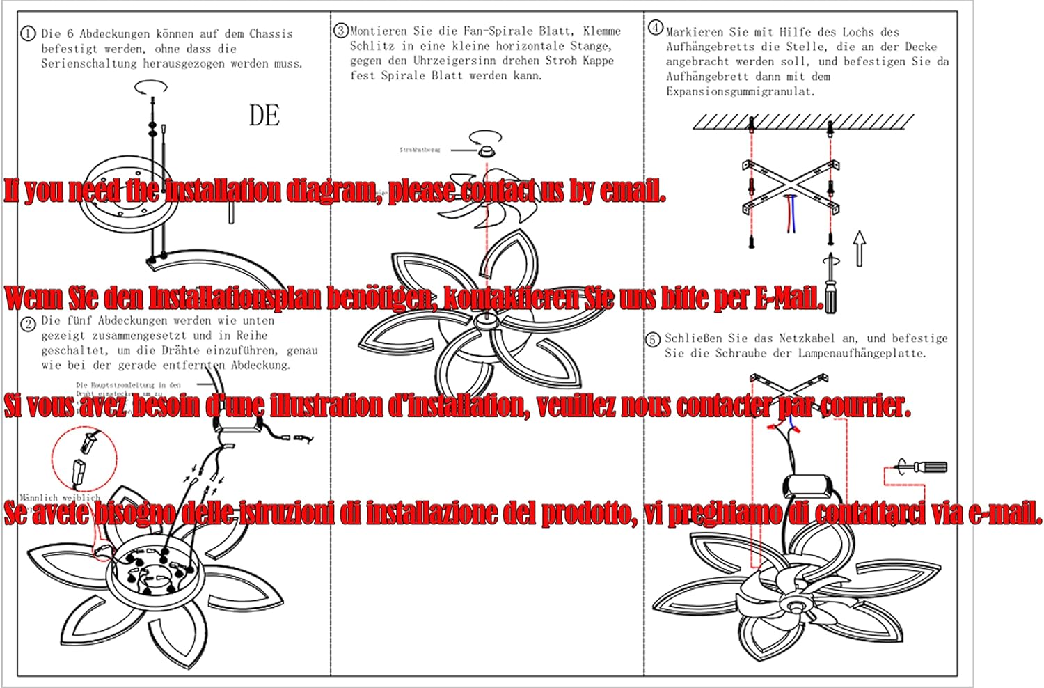 Ventilatore da Soffitto Silenzioso con Luce e Telecomando - immagine 8