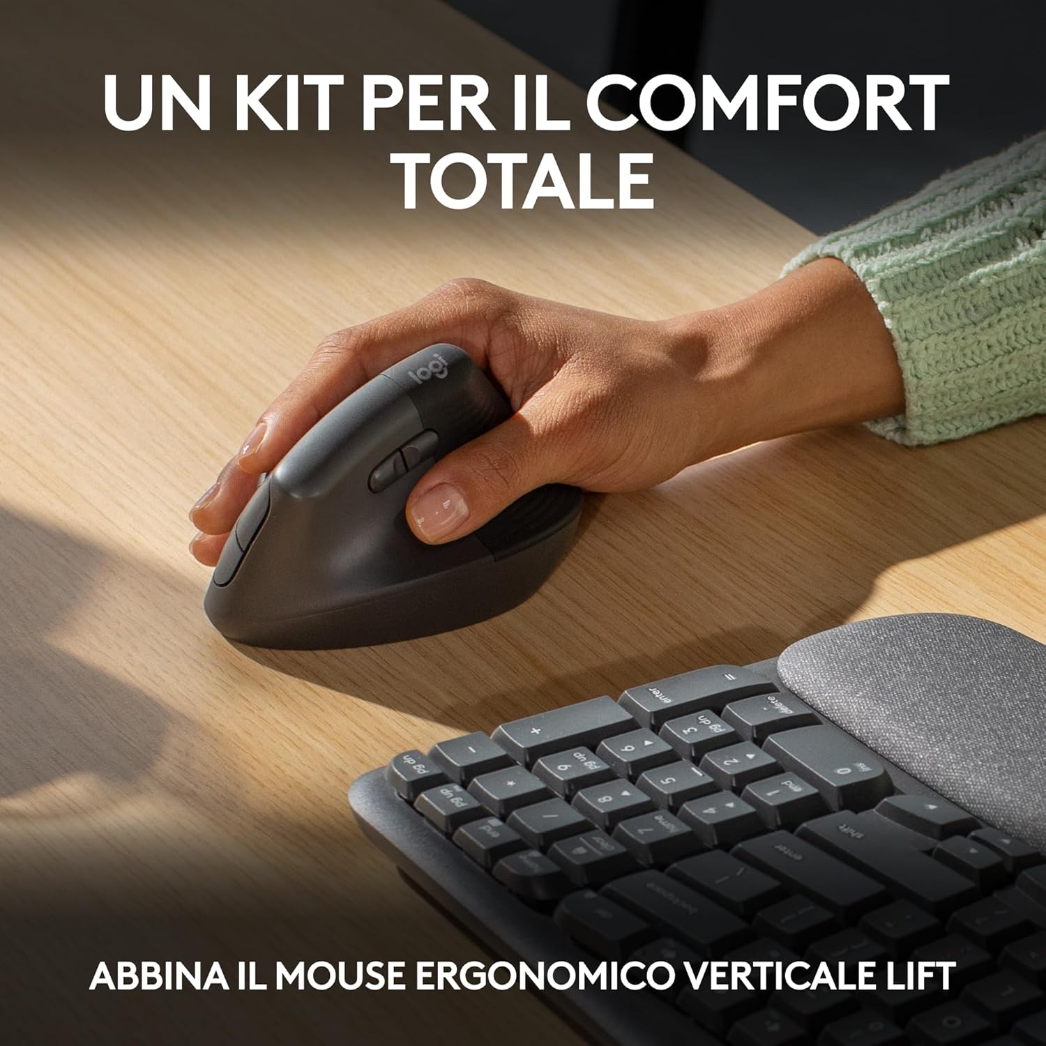 Logitech Wave Keys Tastiera Wireless Ergonomica - immagine 9