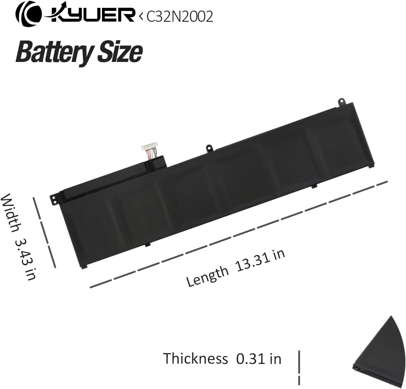 Batteria C32N2002 96Wh per Asus ZenBook Pro 15 OLED - immagine 8