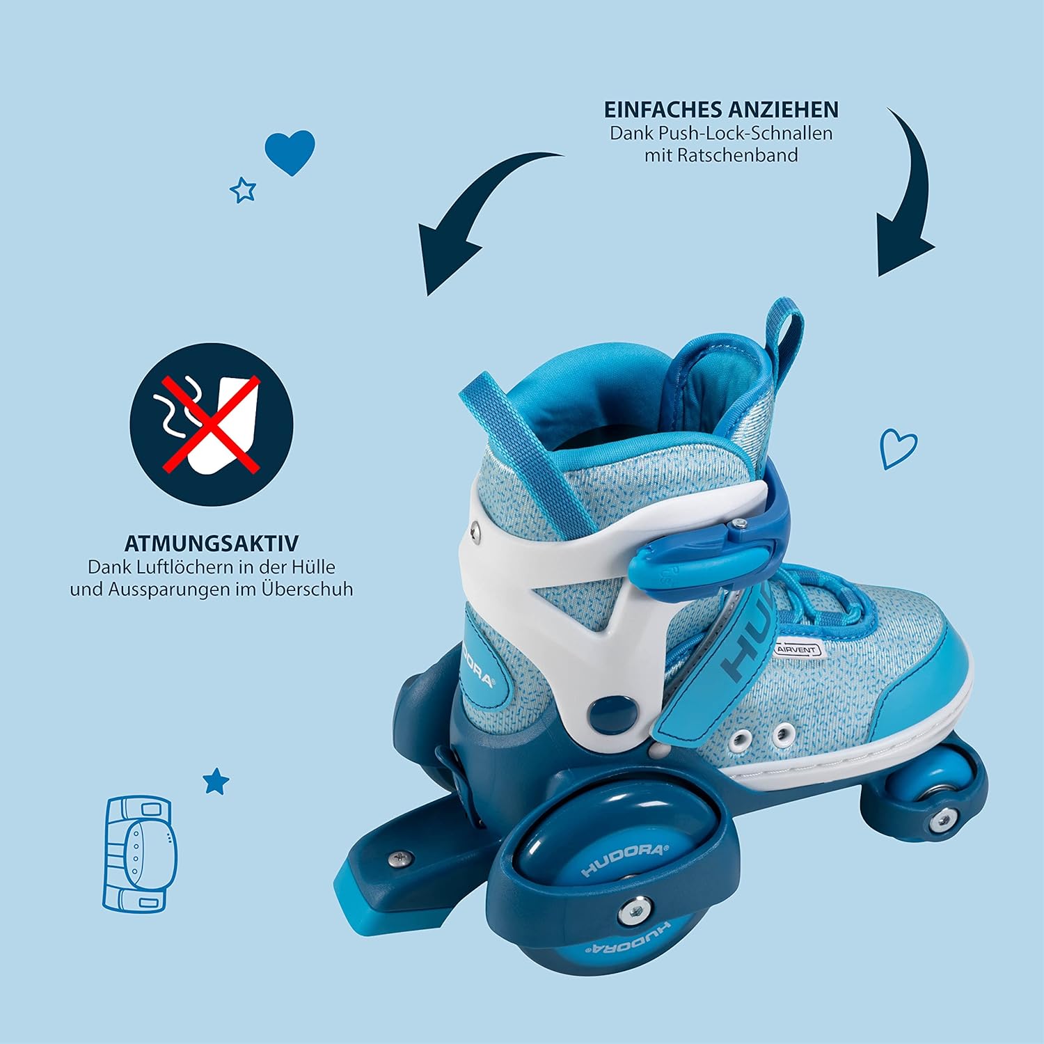 Hudora Pattini a Rotelle My First Quad per Bambini - immagine 4