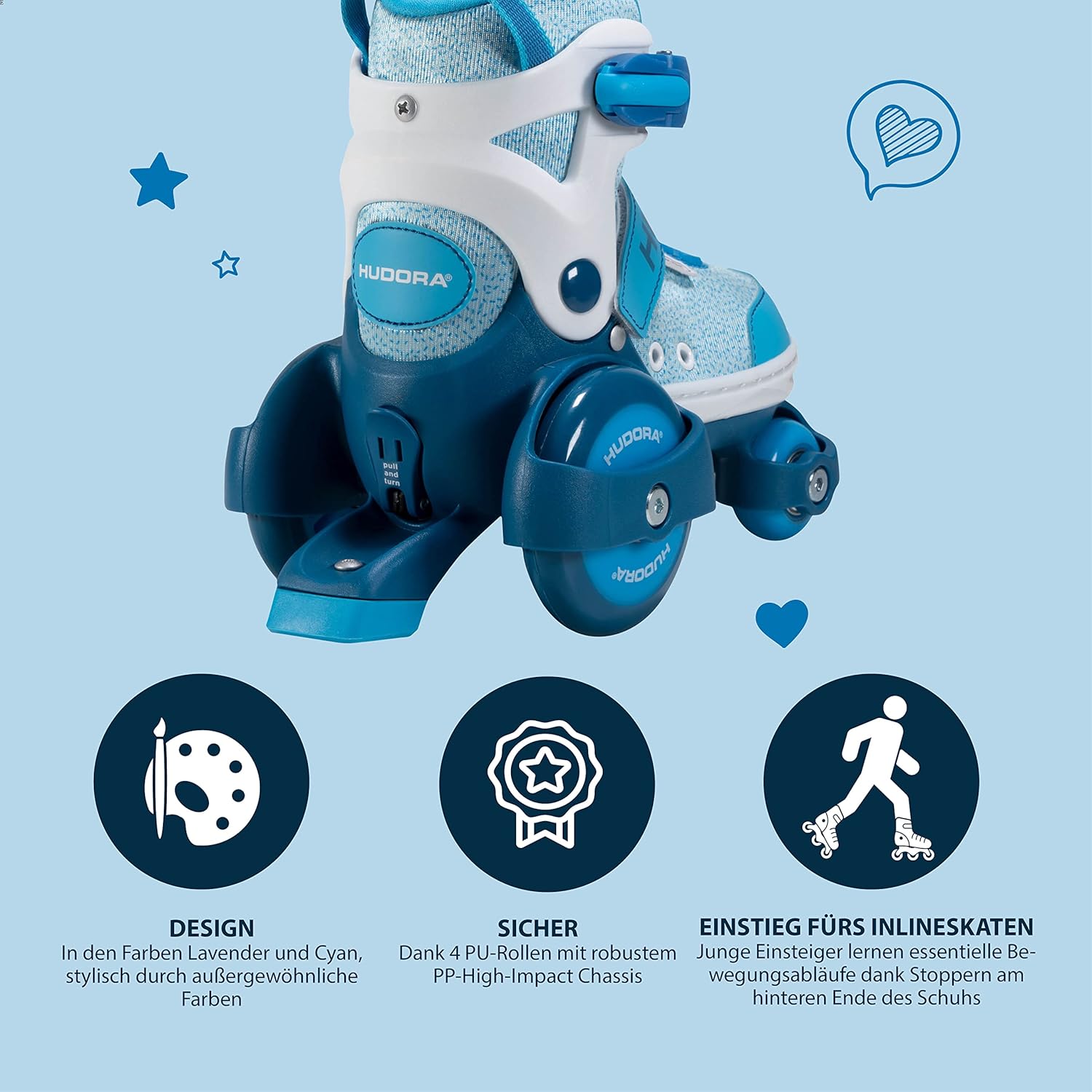 Hudora Pattini a Rotelle My First Quad per Bambini - immagine 5