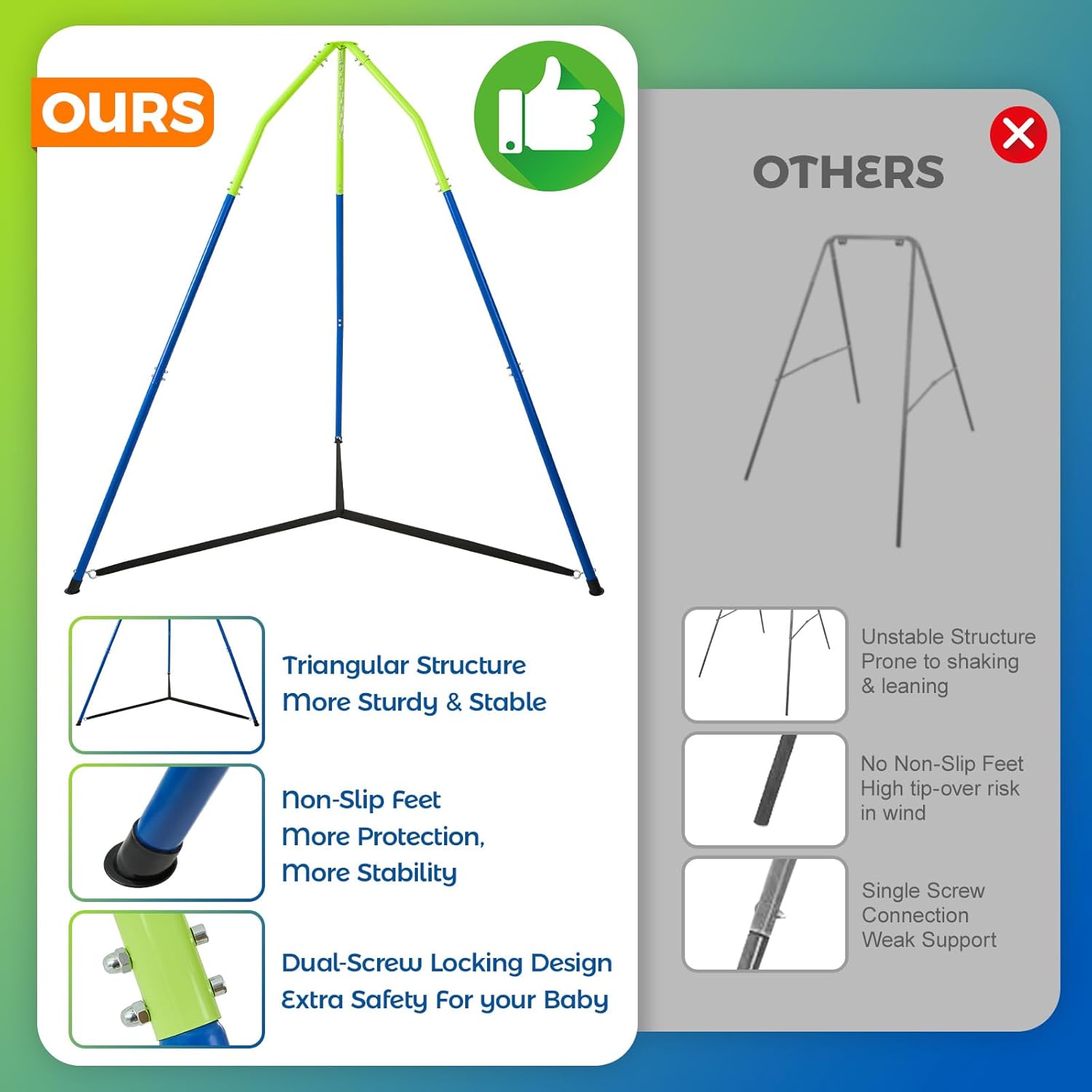 Funlio Set 2-in-1 di Amache con Supporto - immagine 2