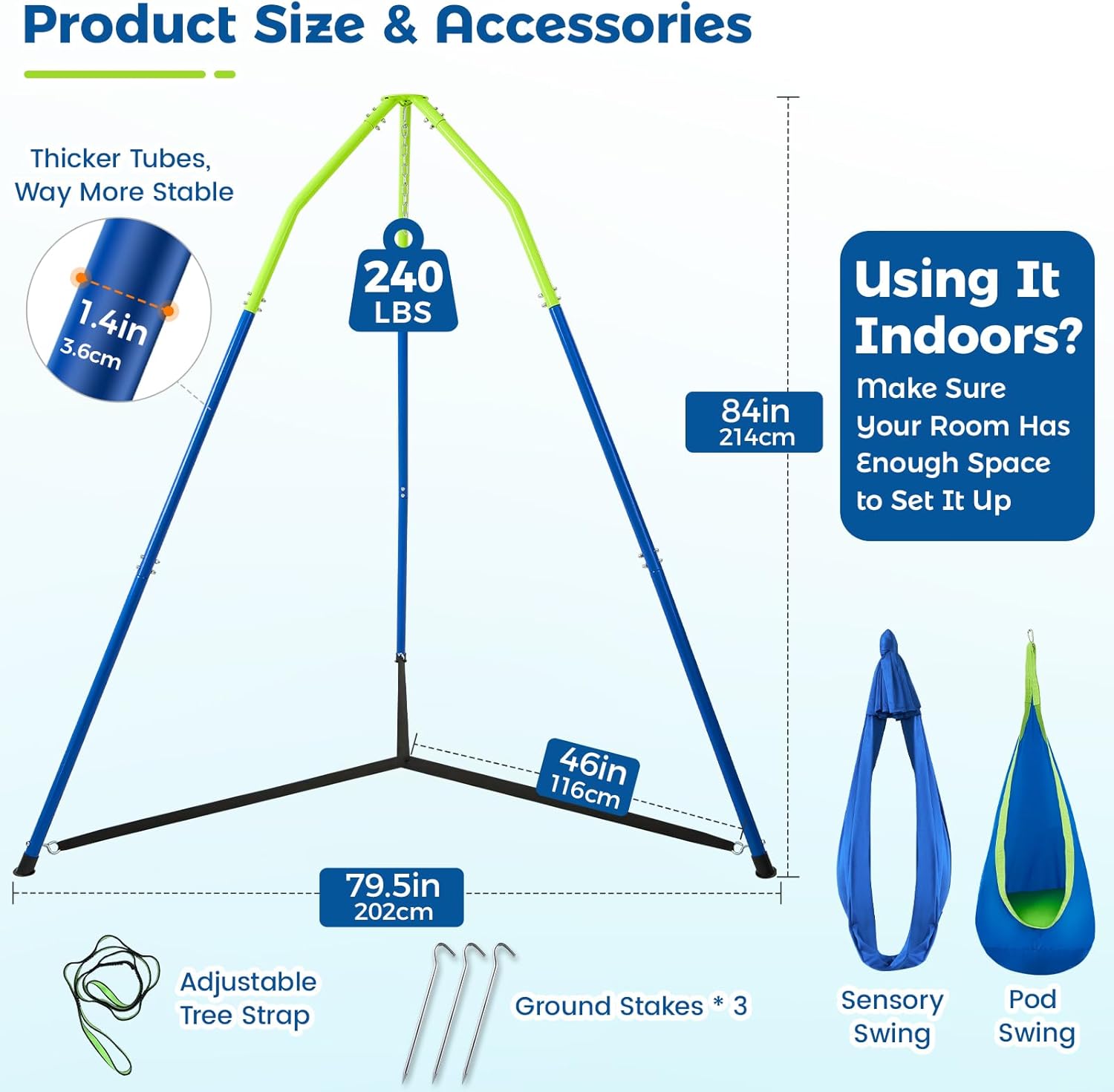 Funlio Set 2-in-1 di Amache con Supporto - immagine 5