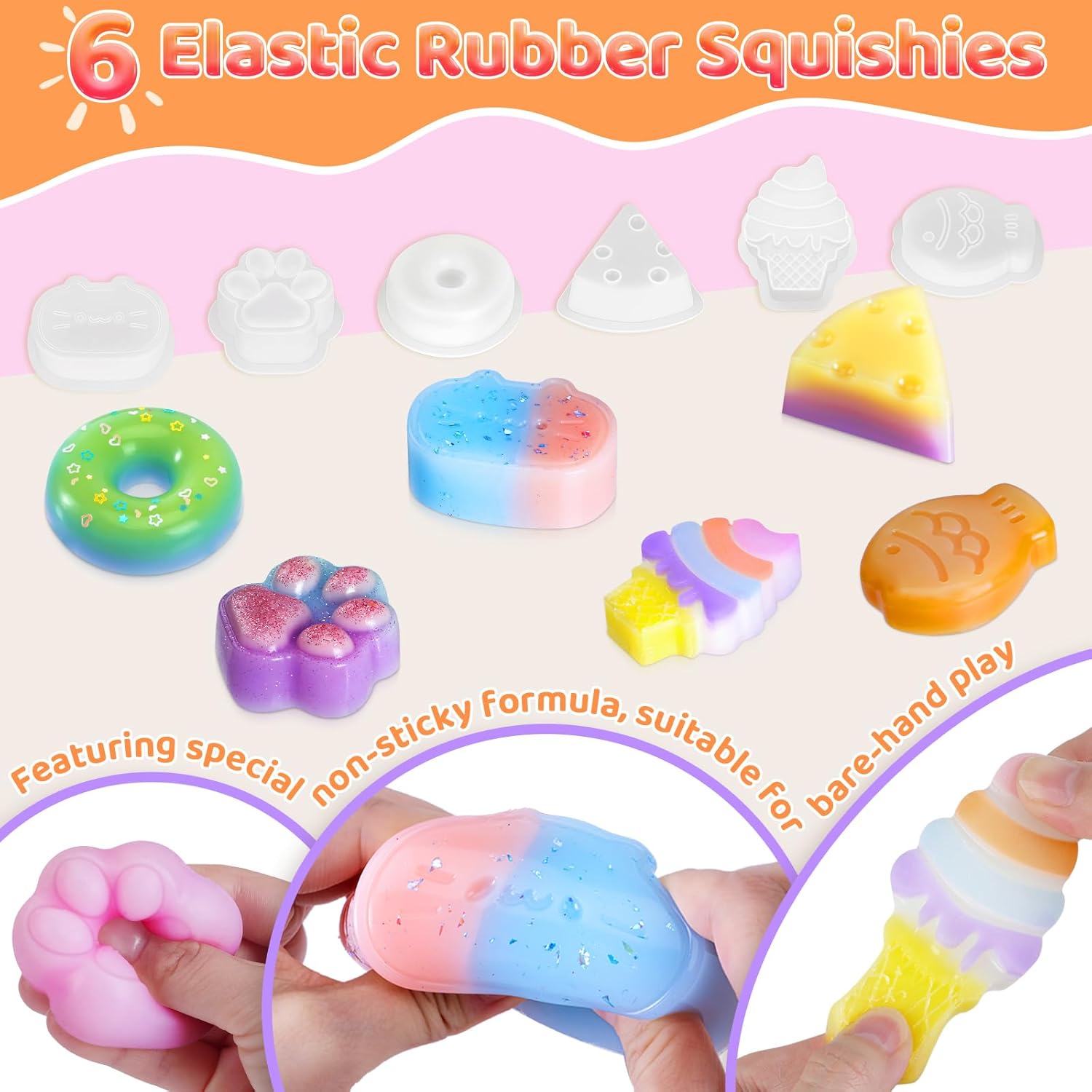 Highttoy Kit Squishy Silicone Liquido Luminosi Fai Da Te 480ml - immagine 2