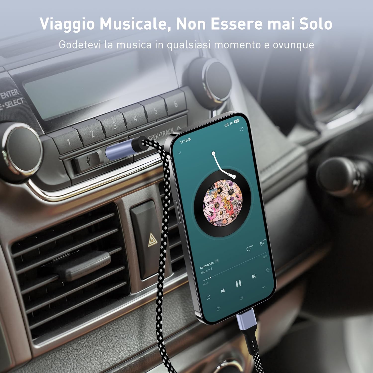 YISH Cavo Aux USB C 1M - immagine 5