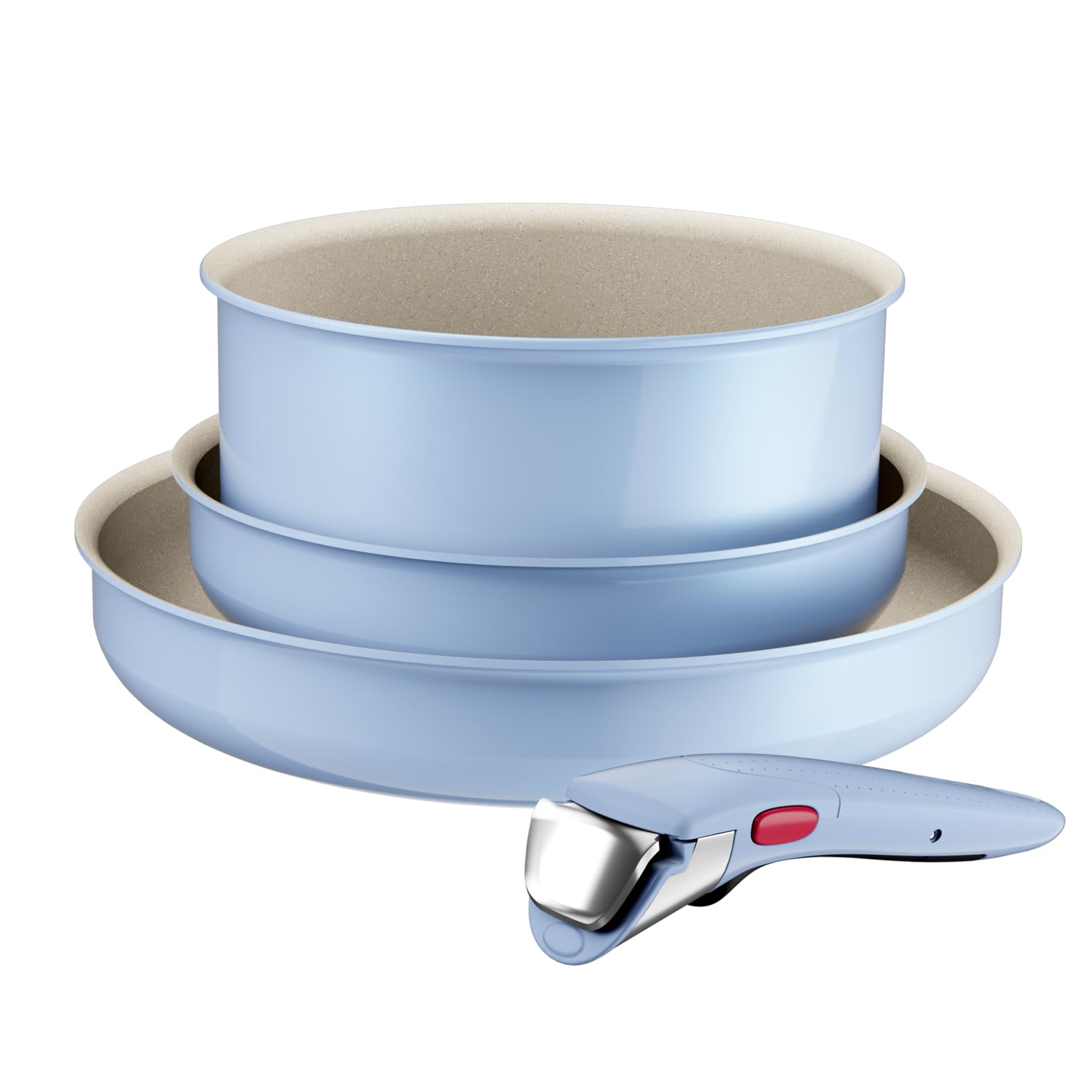 Lagostina Ingenio Pastel - Set Padelle Antiaderenti 4 Pezzi