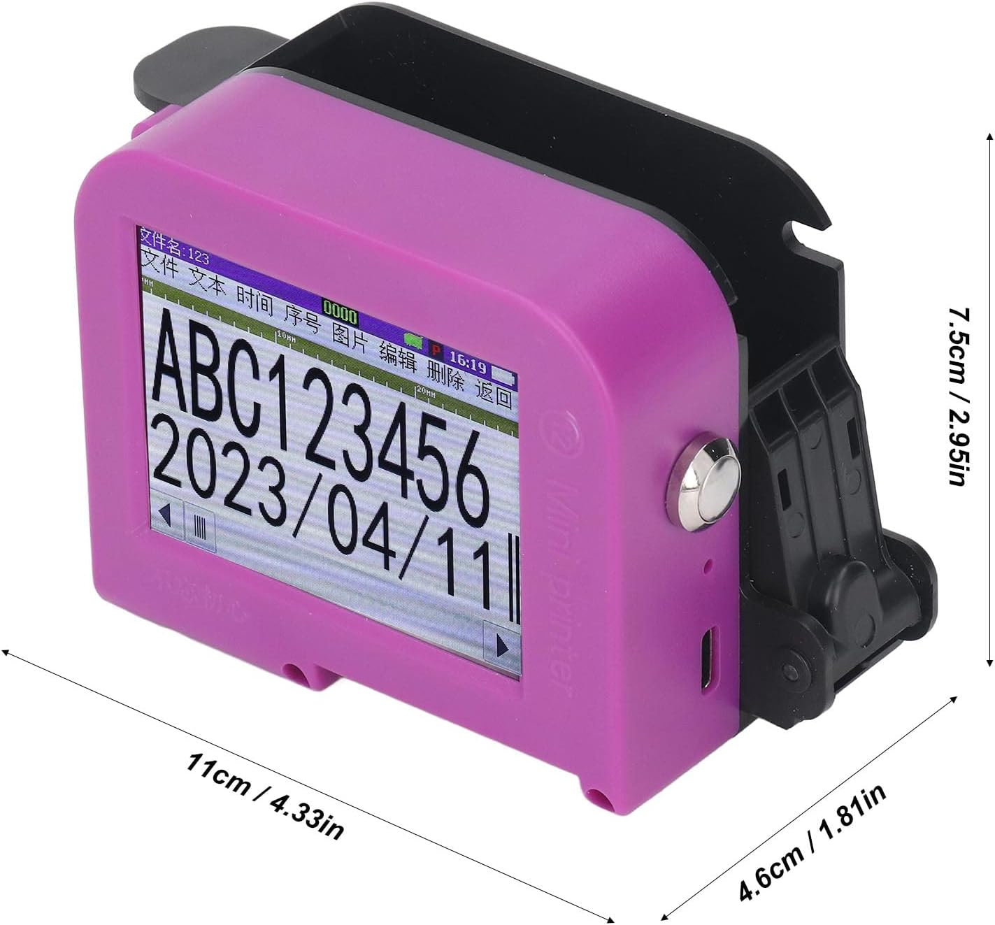 Stampante a Getto D'inchiostro Portatile DP19 20W - immagine 5