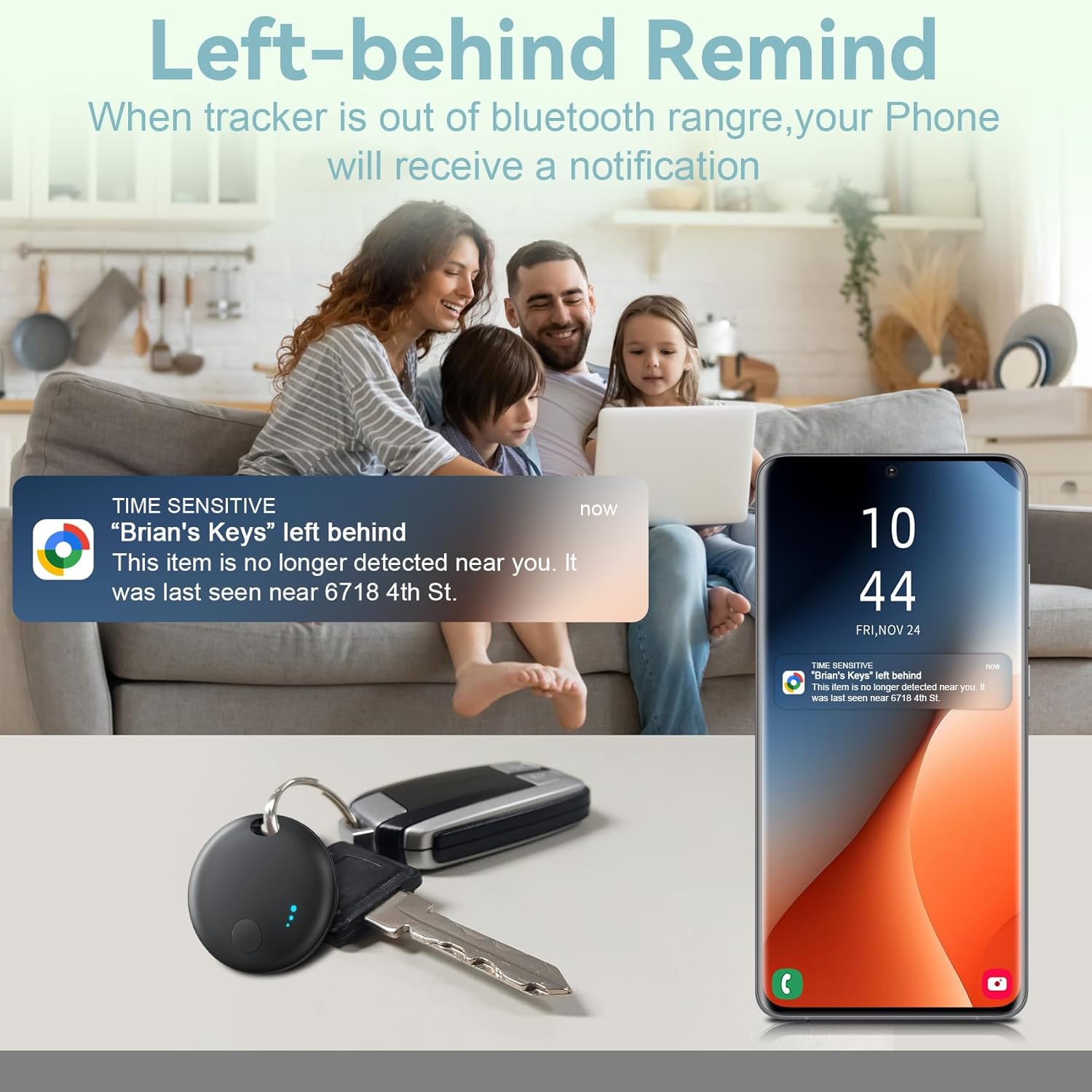 Air Tracker Android - Localizzatore Chiavi Bluetooth (4 pz) - immagine 6