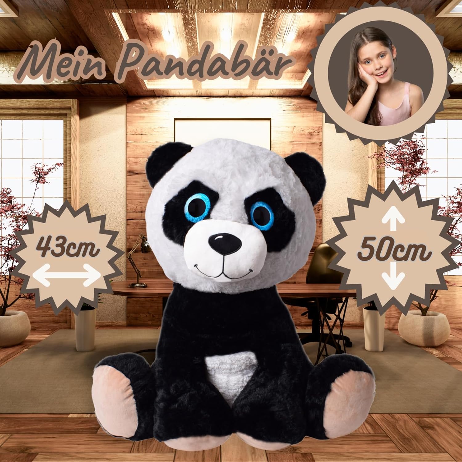 TE-Trend Orso Panda XXL Peluche 50 cm - immagine 2