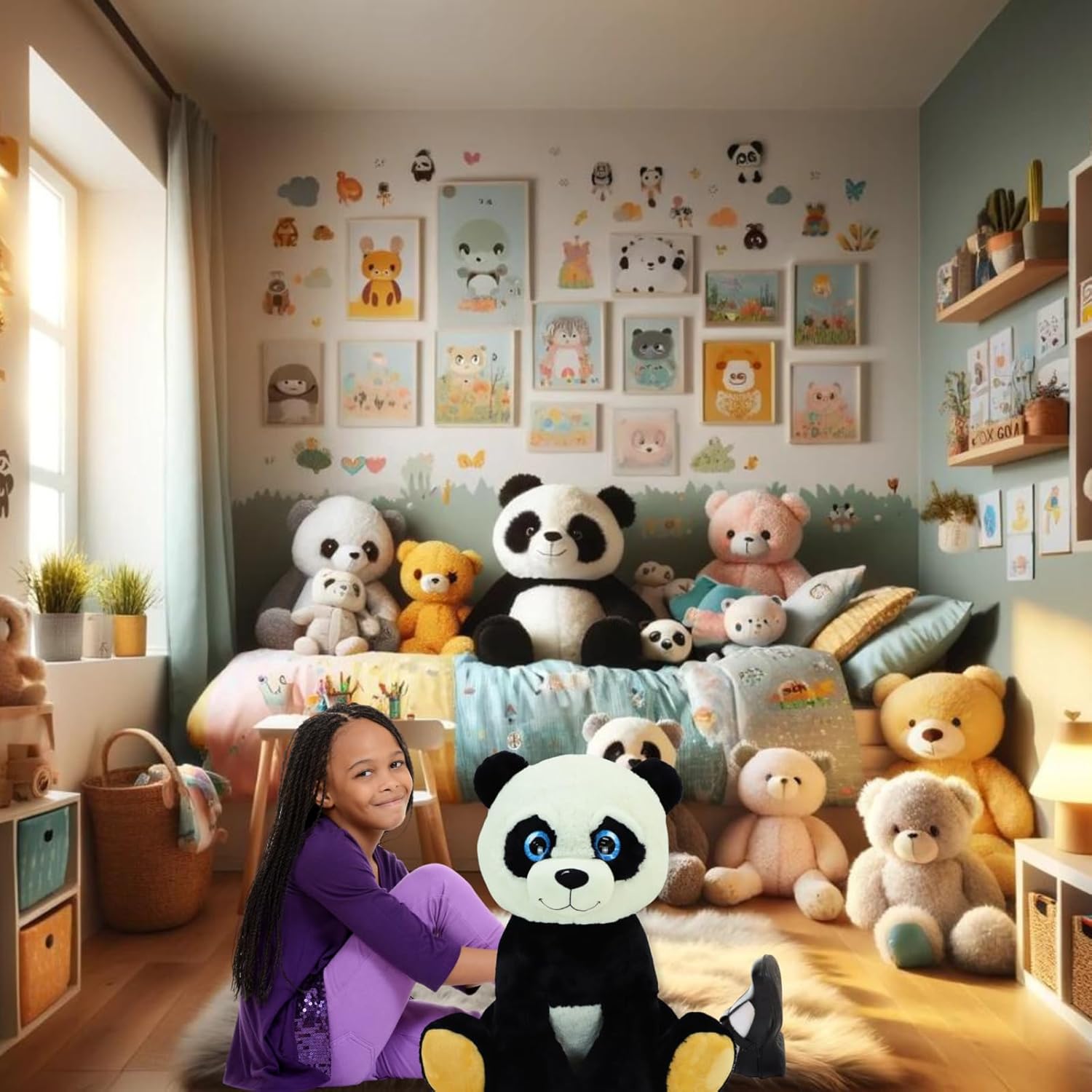 TE-Trend Orso Panda XXL Peluche 50 cm - immagine 3
