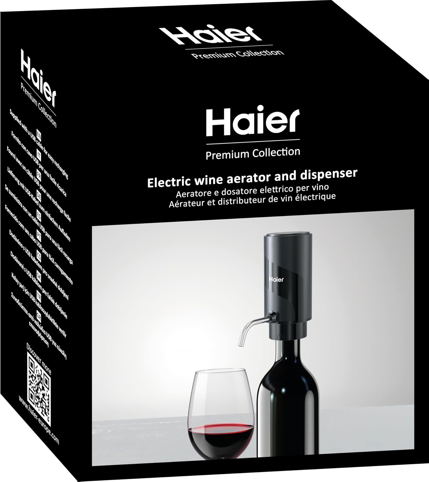 Haier Aeratore & Dosatore Elettrico per Vino 2 in 1